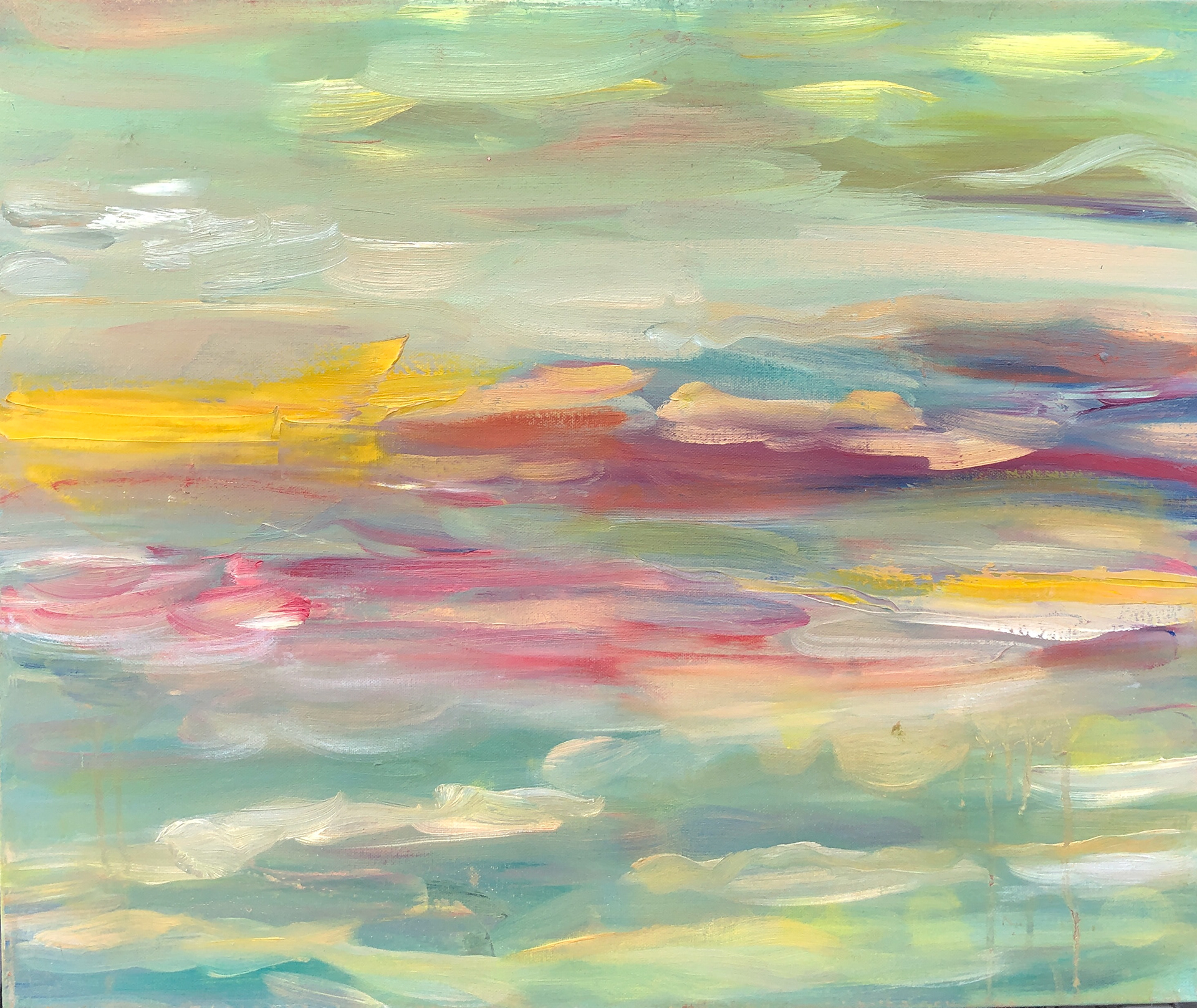 Fluidity, oil on stretched canvas, 20x24 inches