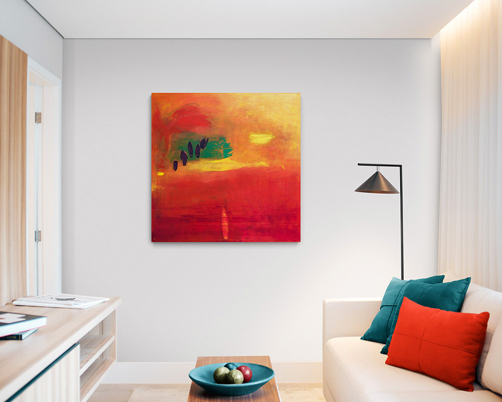 Spark of Life, acrylic on stretched canvas, 36x36 inches