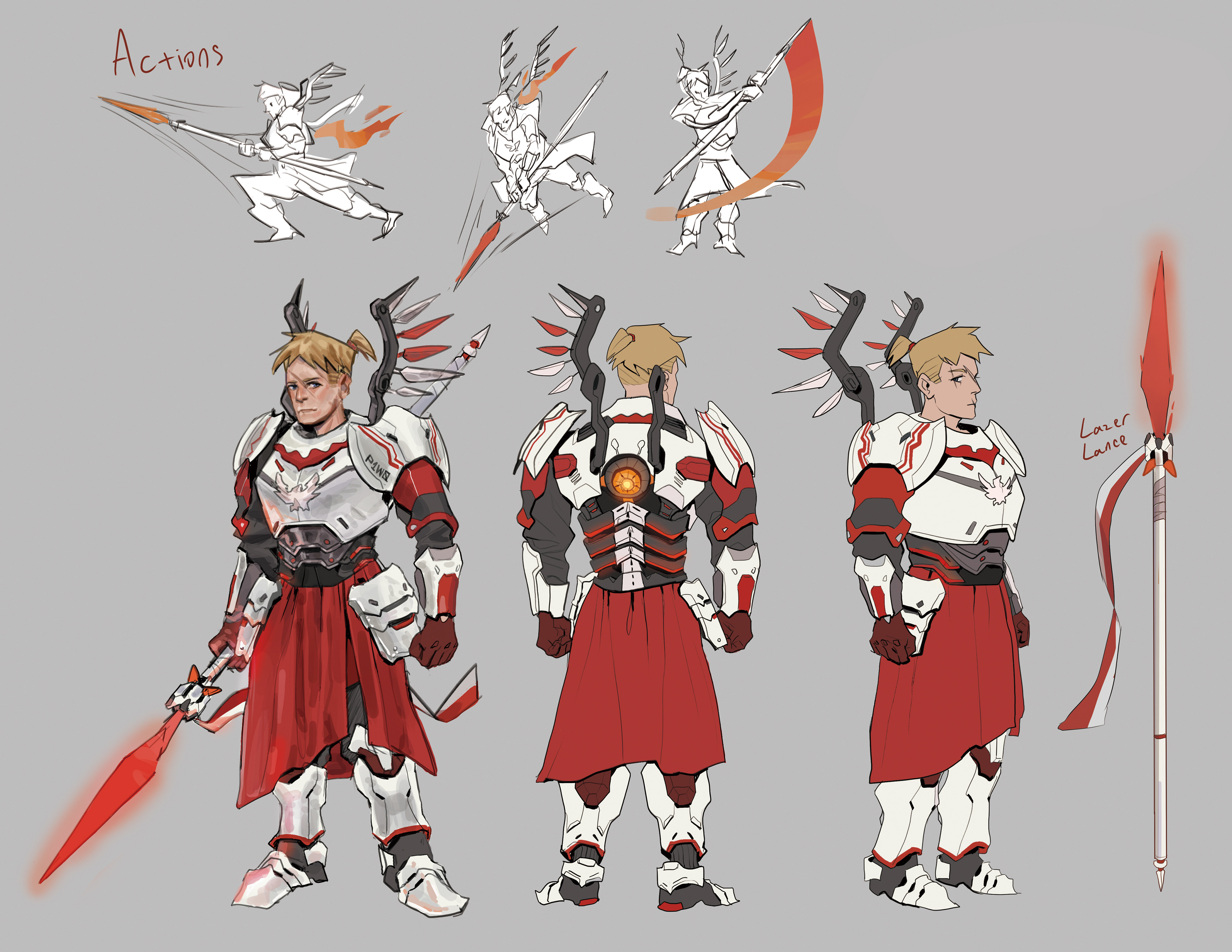 Sci fi hussar armor design