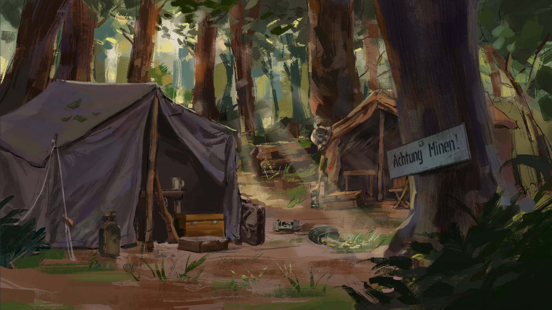 WW2 Forest Camp