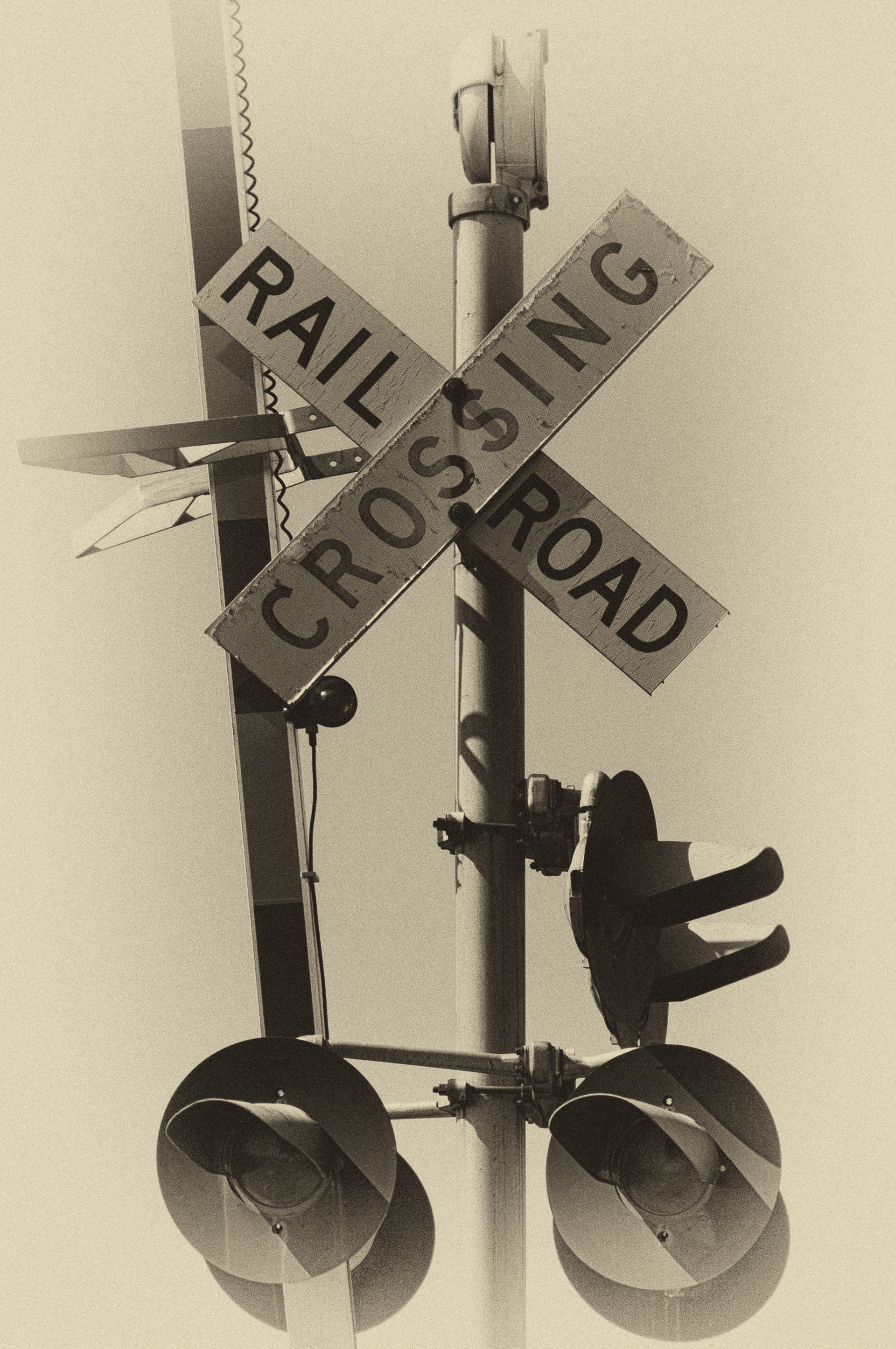 Railroad crossing in Troy, Ohio