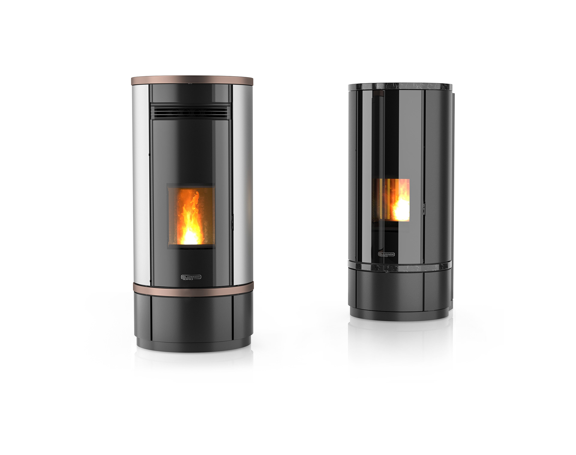 stufa a pellet di design Laminox