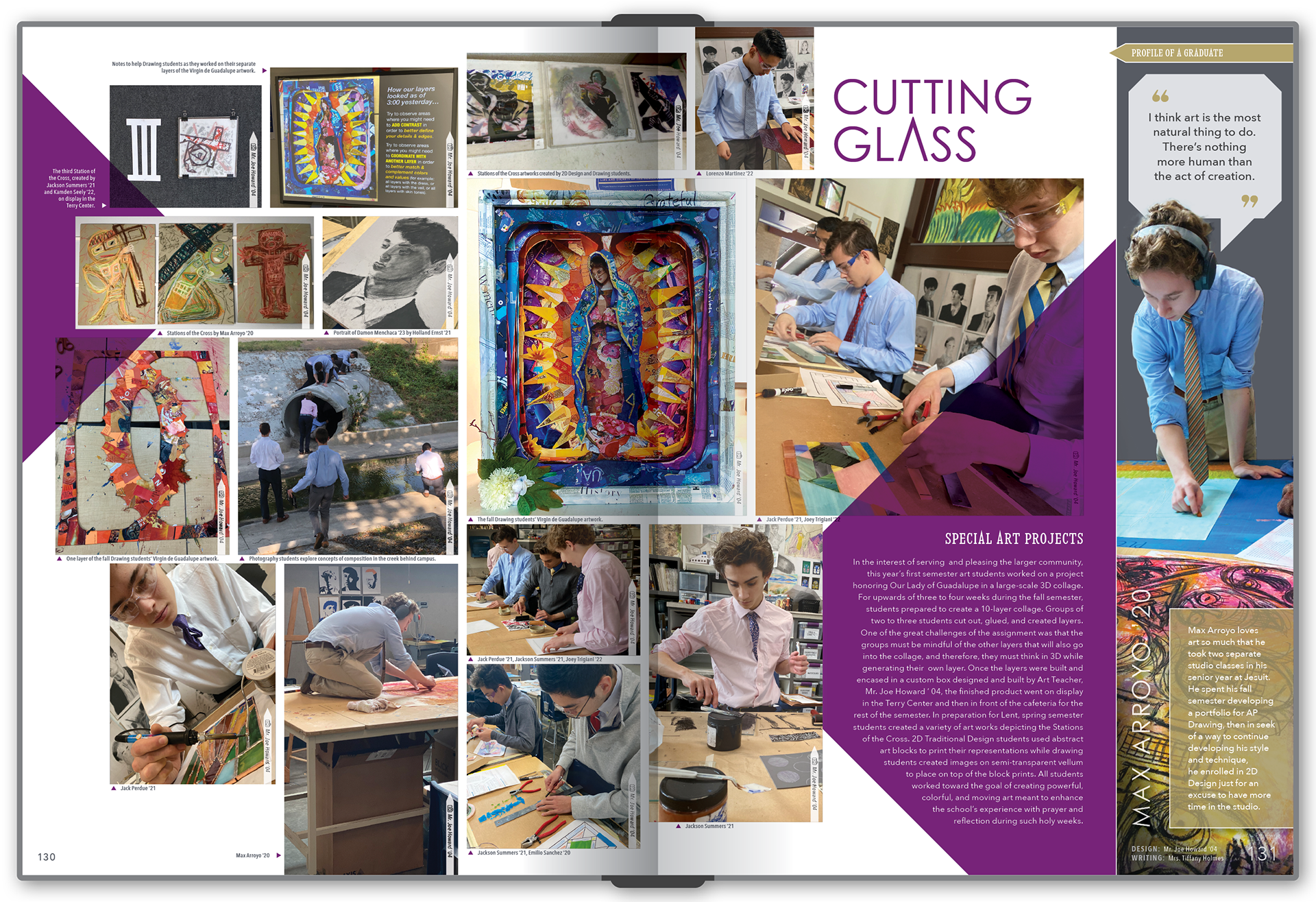 "Art Classes" Spread