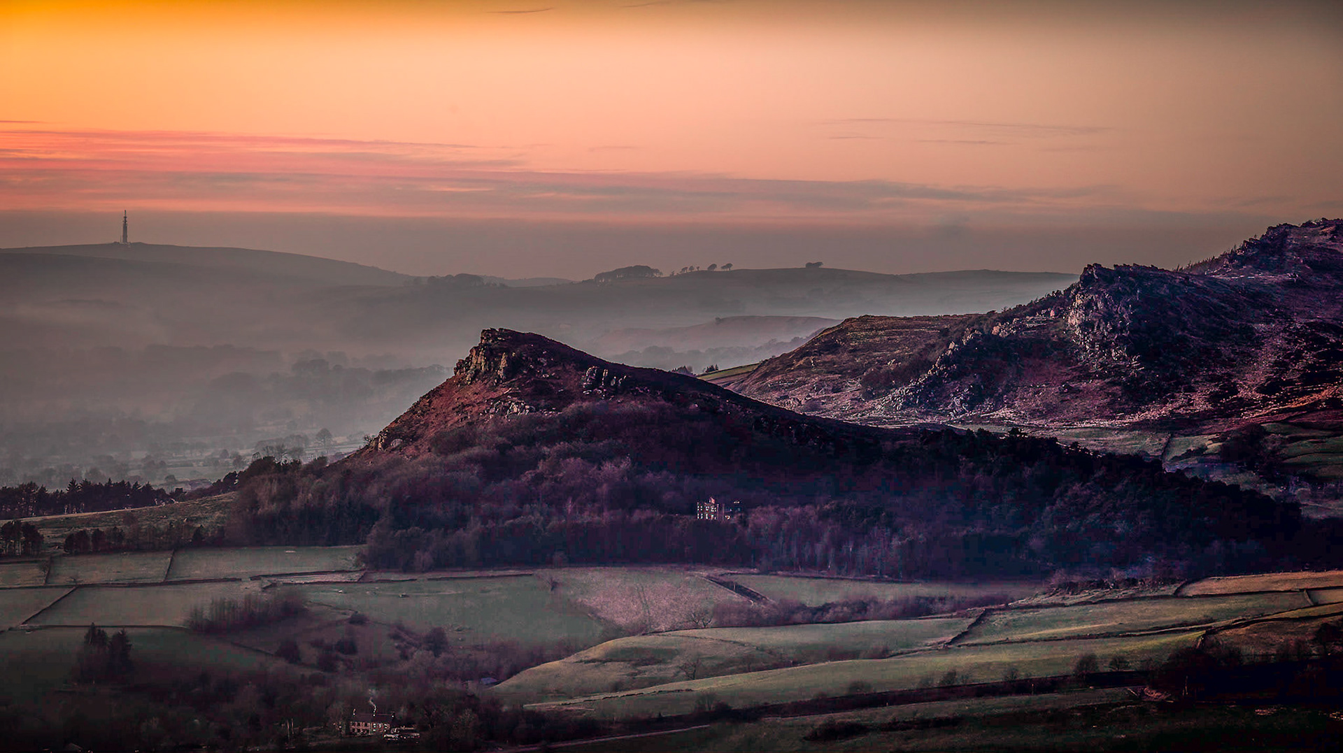 Sunset at The Roaches