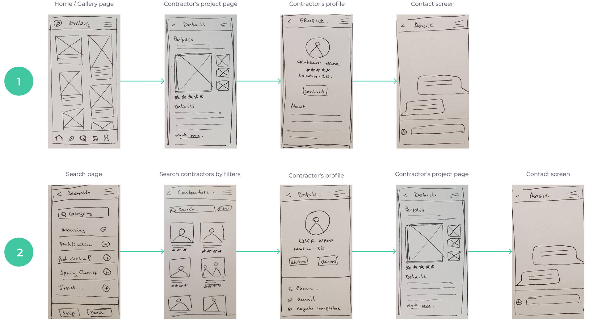 Image of lo-fi wireframes