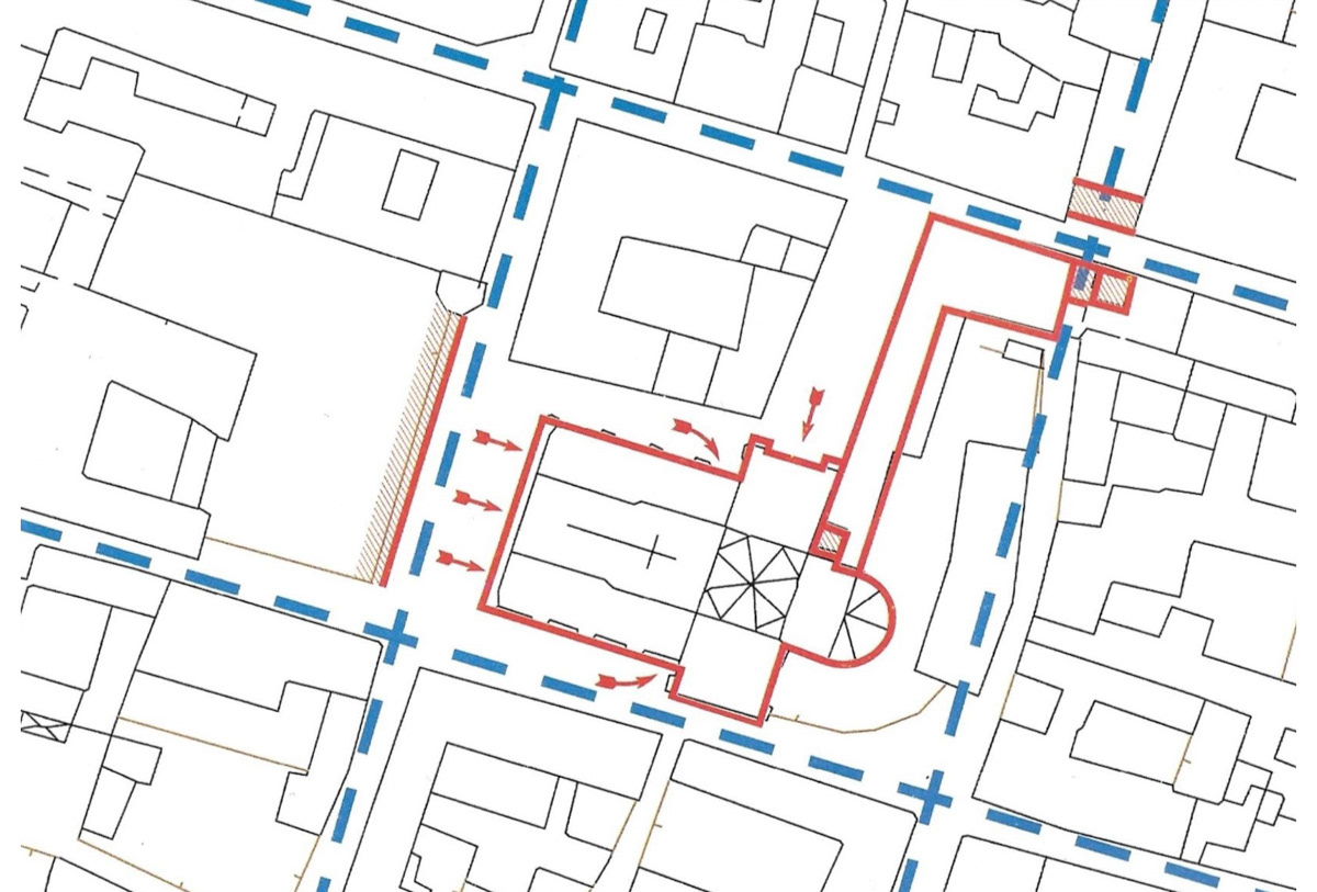 Fig. 12 - Planimetria della zona di San Michele