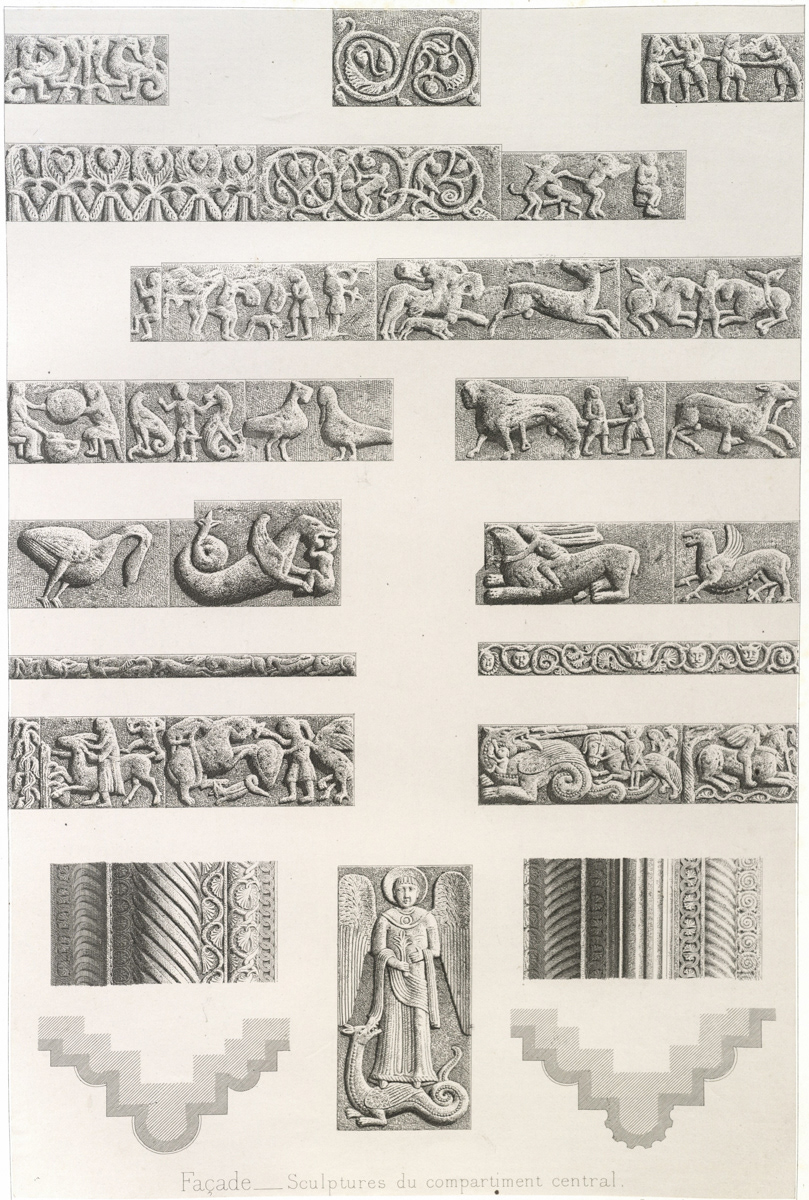 Fig. 13 - Rilievi della sezione centrale di F. de Dartein (Ediz. Dunod)