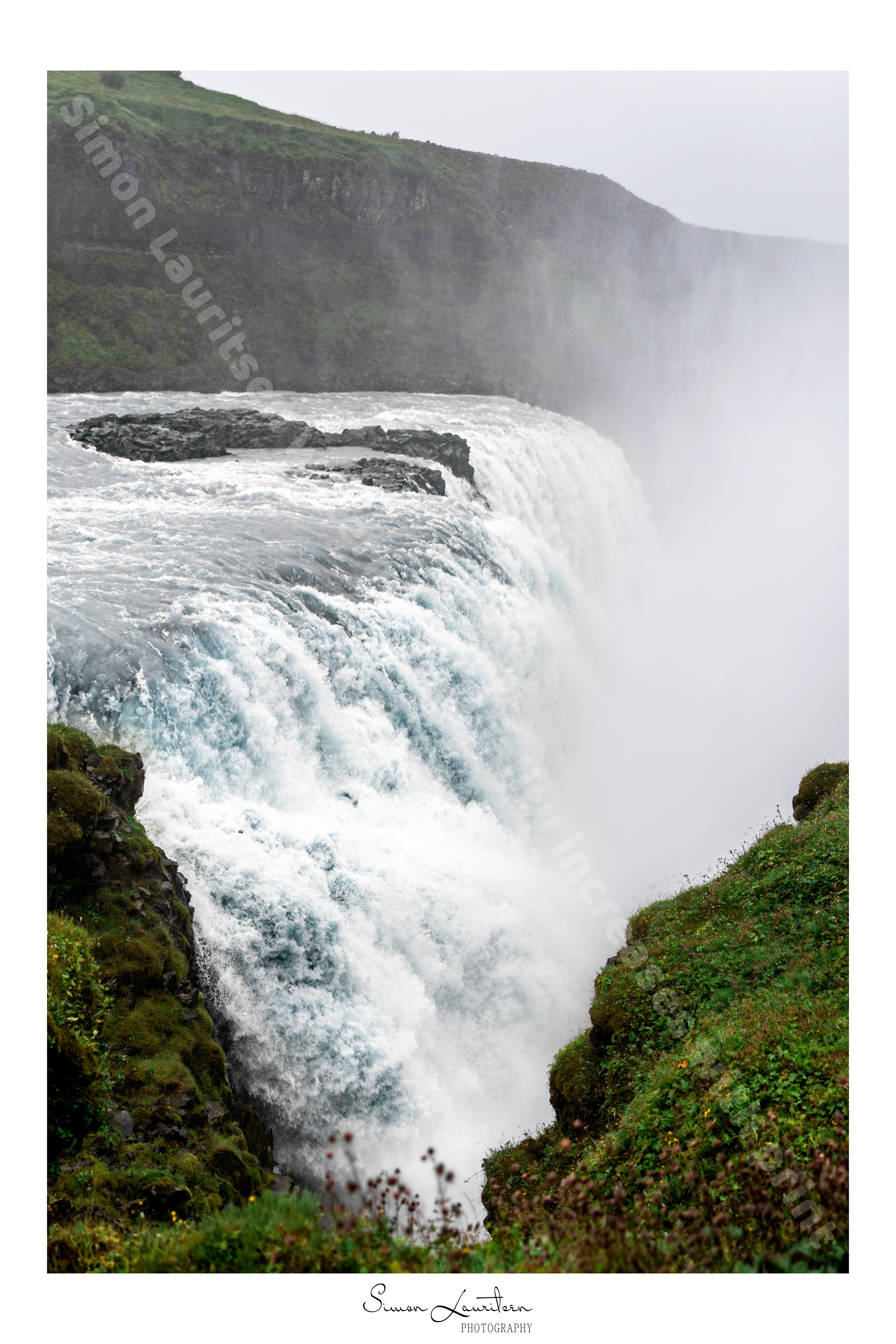 NAT-4 : This is just a little view of the amazing waterfall Gulfoss on Iceland. It is so big and powerfull, it is hard to imagine how much water the fall can transport.