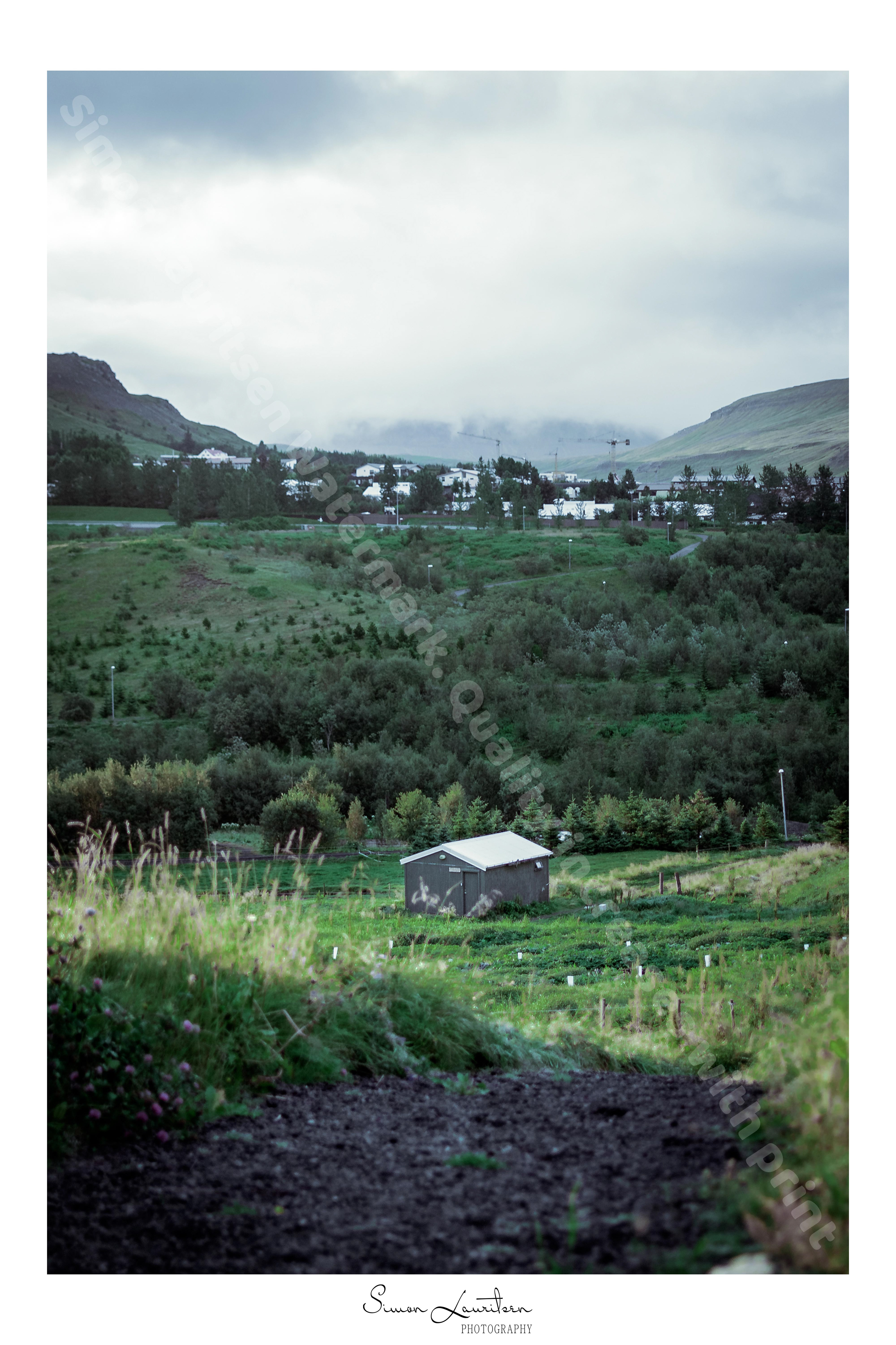 CITY-10 : The view from a campingplace I visited on Iceland, in a city called Mosfellsbær