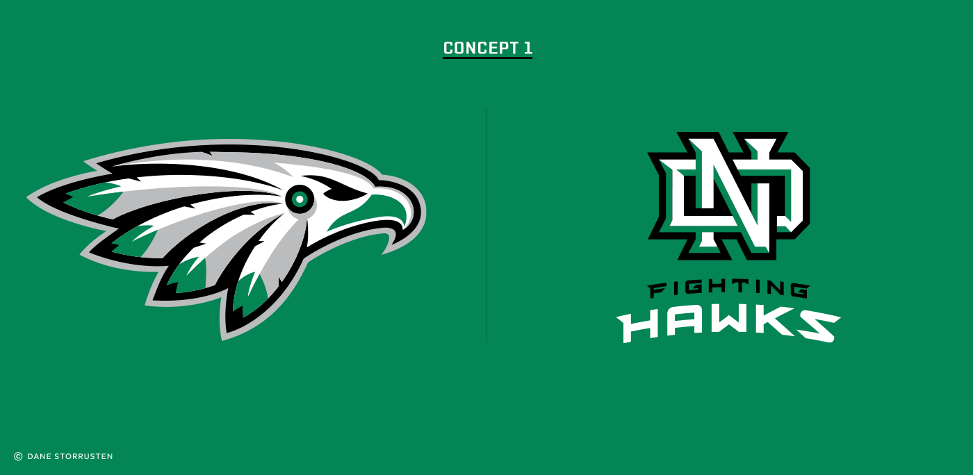 Fighting Hawks logo takes flight - University of North Dakota Athletics
