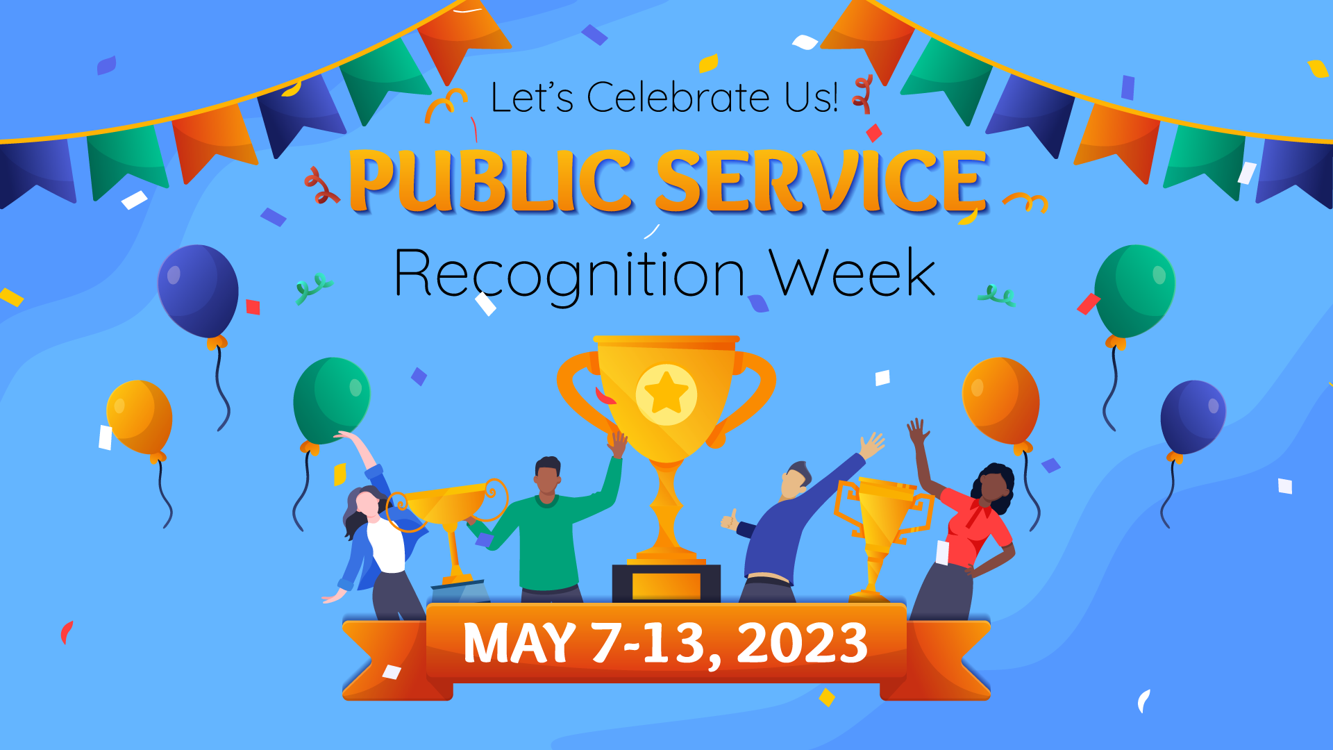Public Service Recognition Week Monitor display