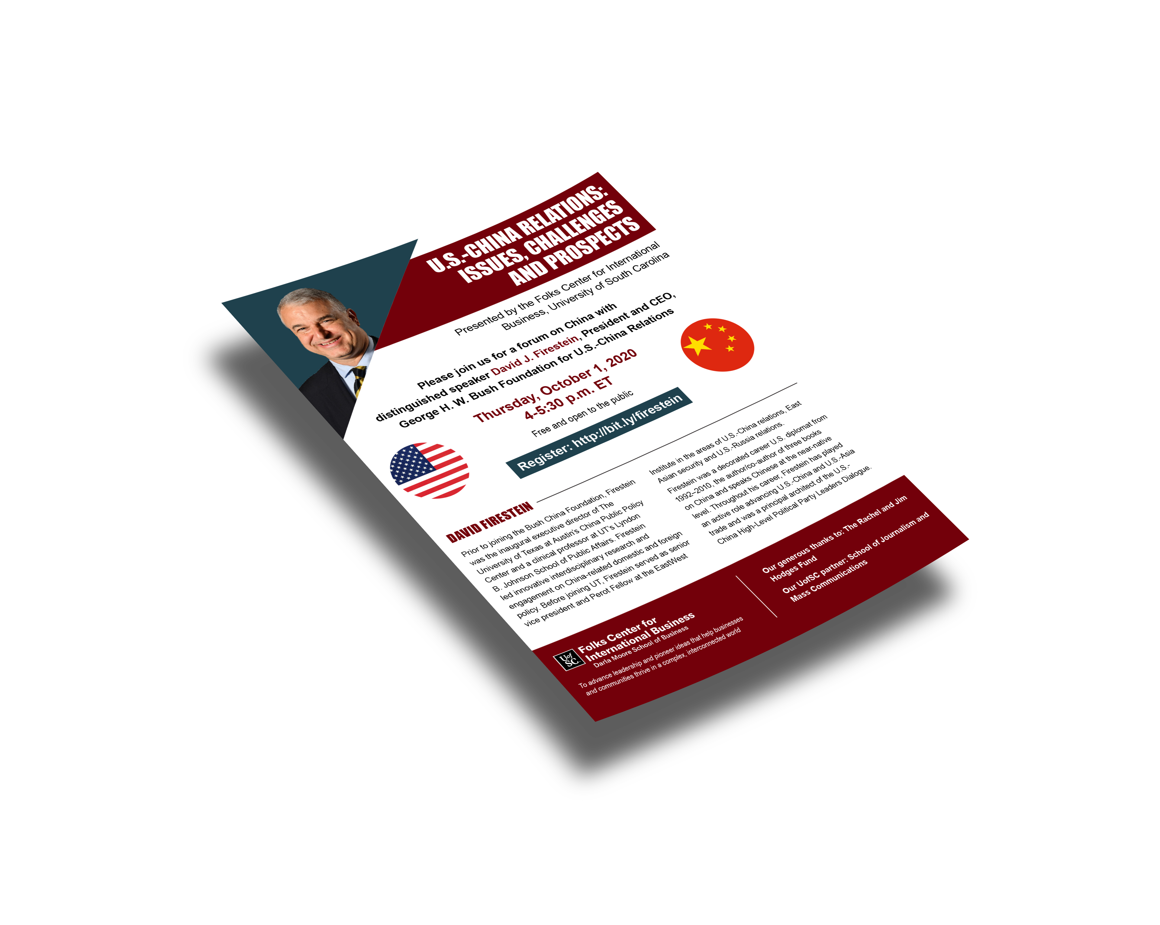 David Firestein Forum Flyer