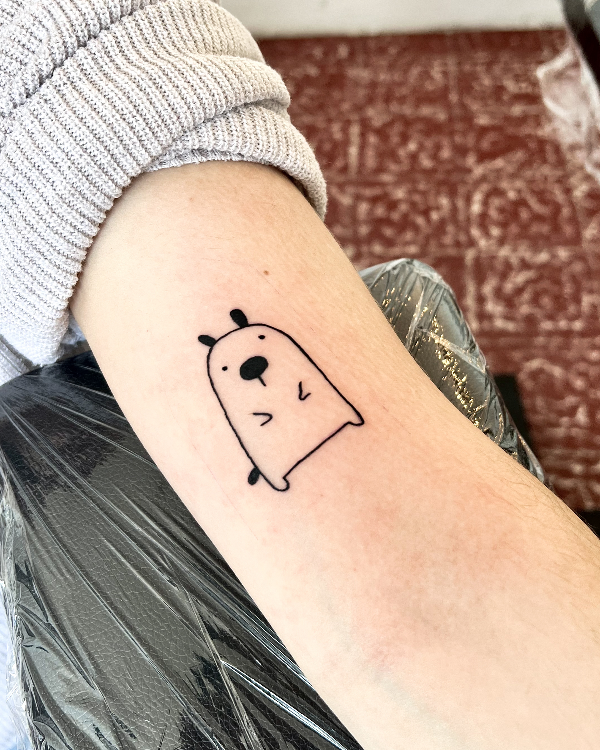 Perrito bola - tatuaje