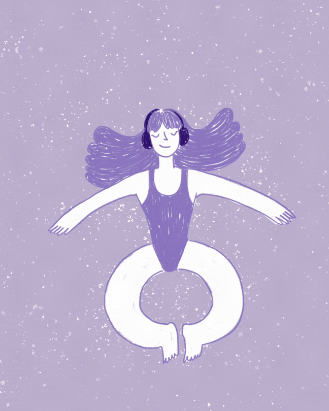 Levitating - gif animado
