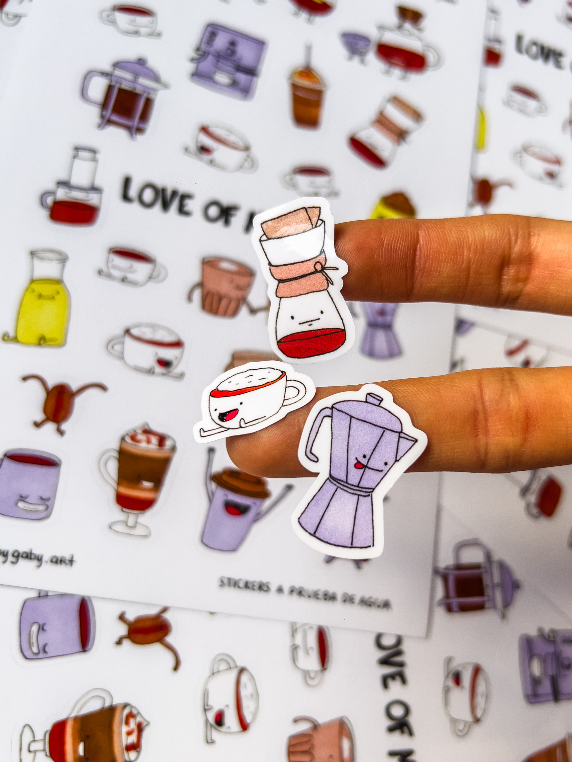 Cafecito de mi Corazón - Stickers