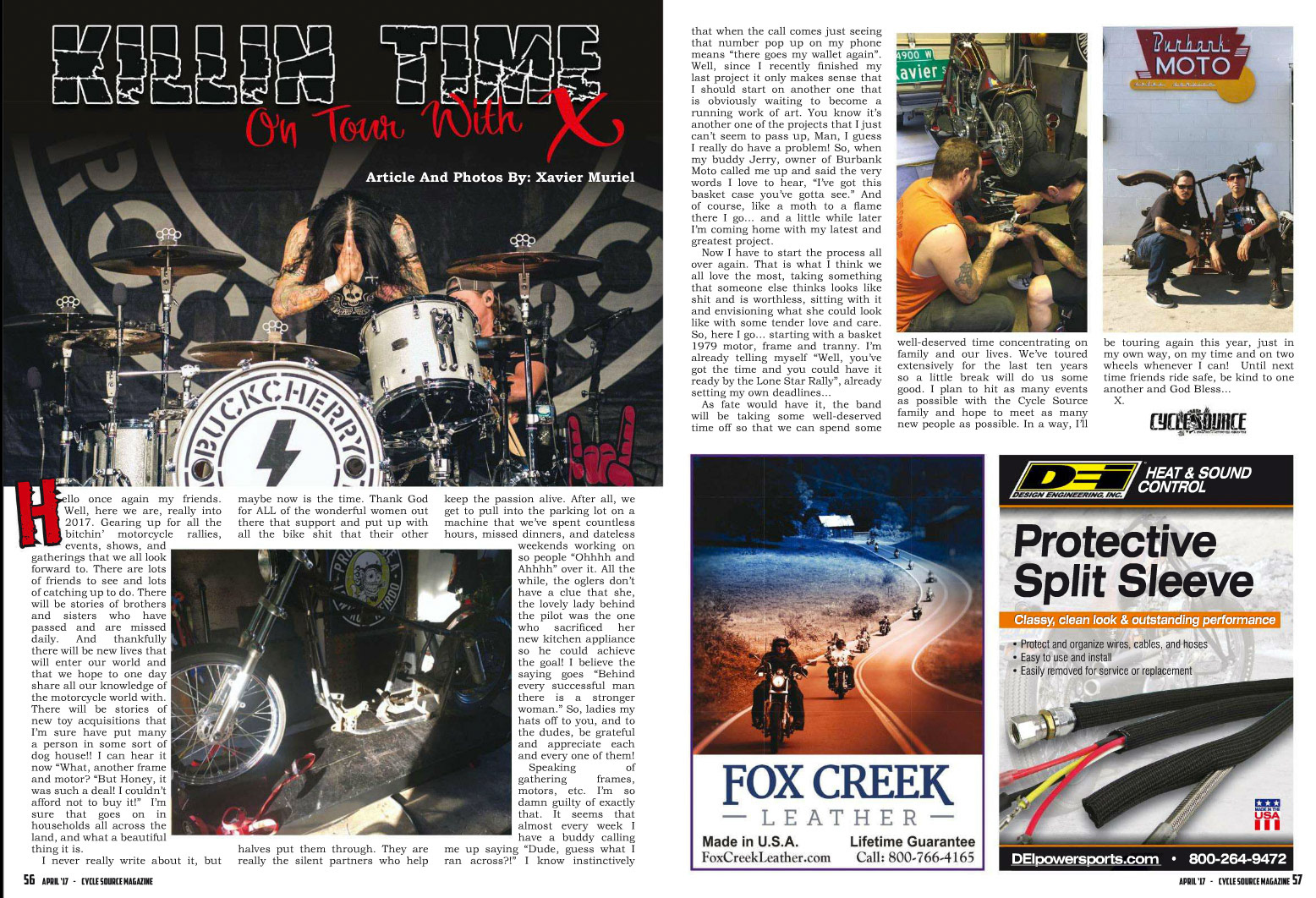 Xavier Muriel, Buckcherry - Cycley Source Magazine