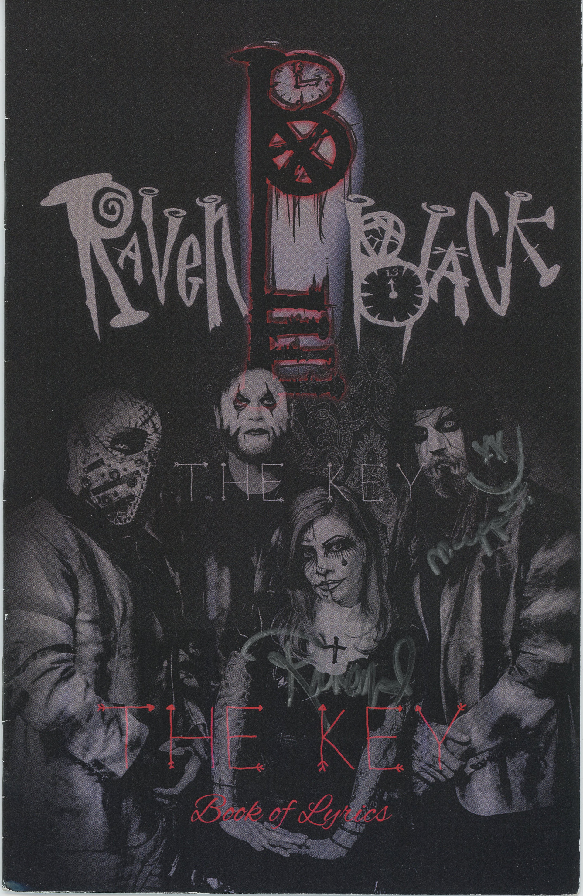 Raven Black - Lyric Book, Cover