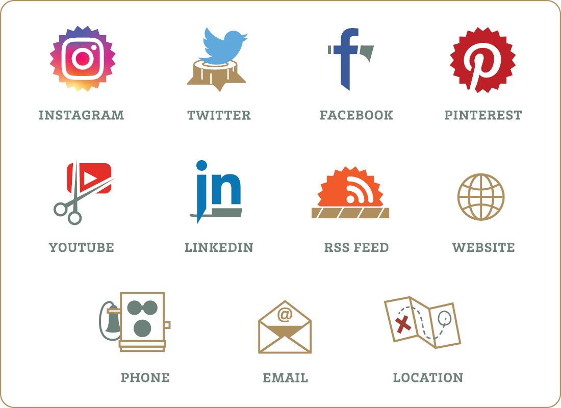 Branded Social Media Icons