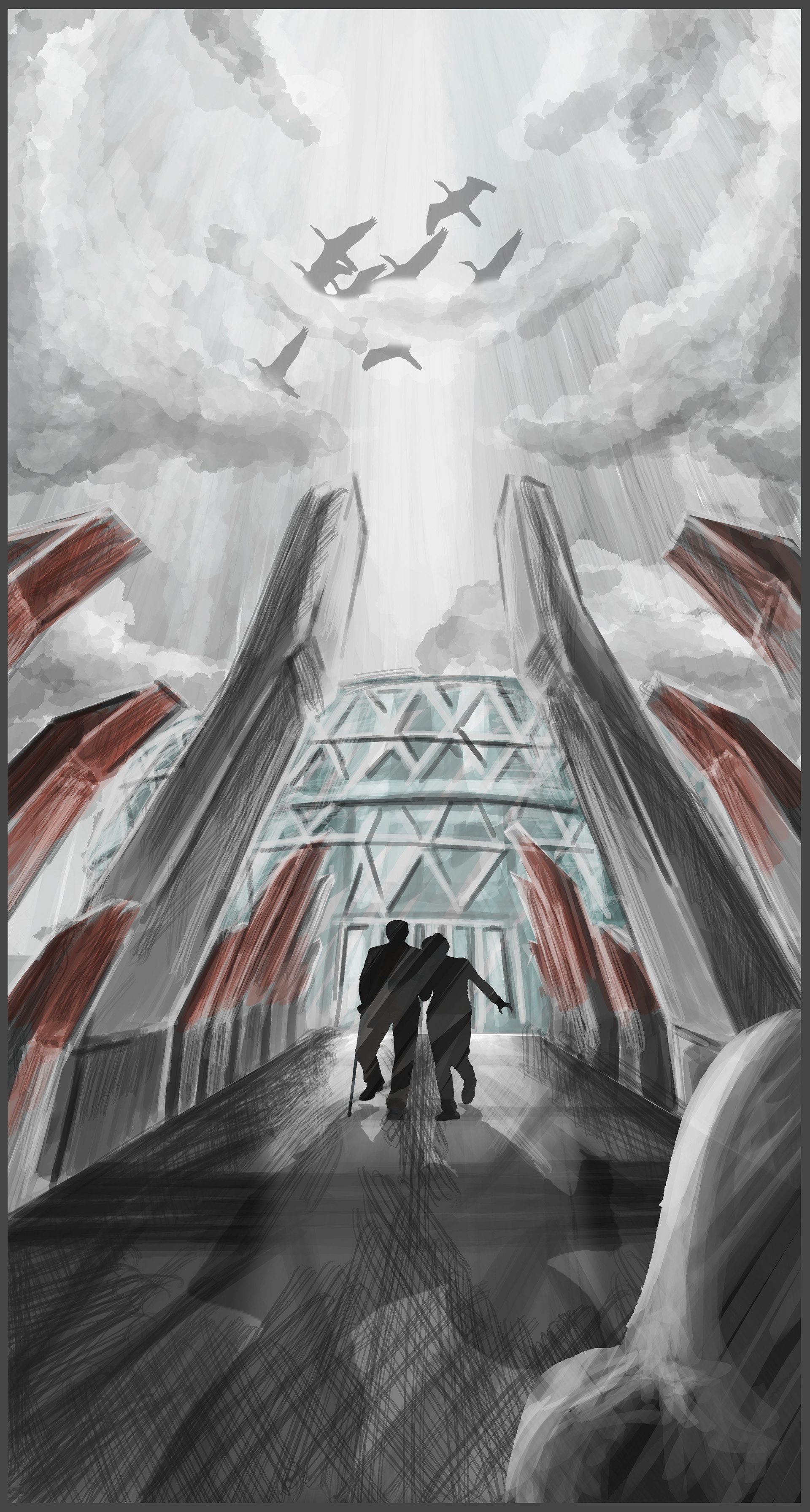 Ascending Soul- Approach to a sky park.