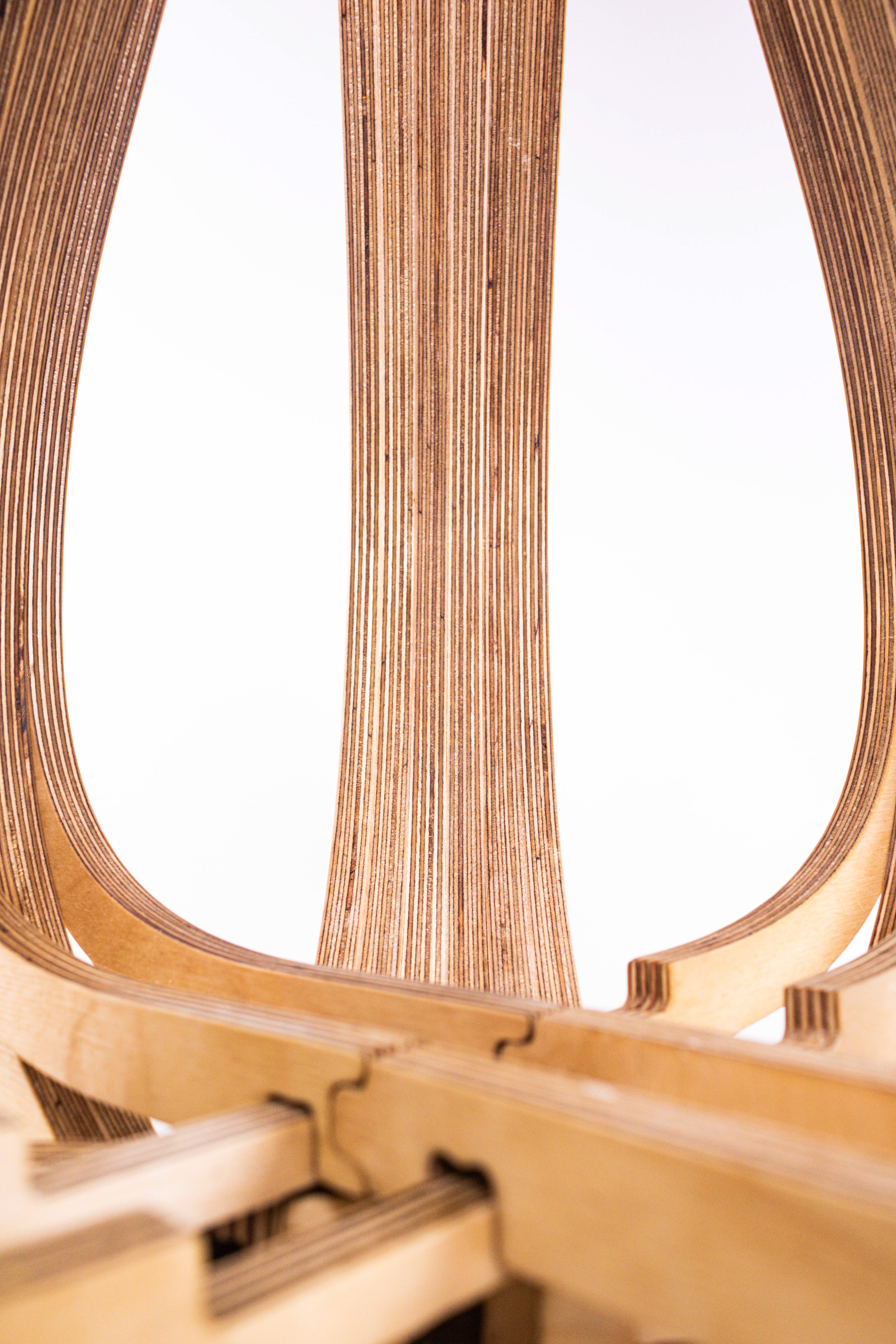 Use of Pieces to frame the central joinery throughout the design.