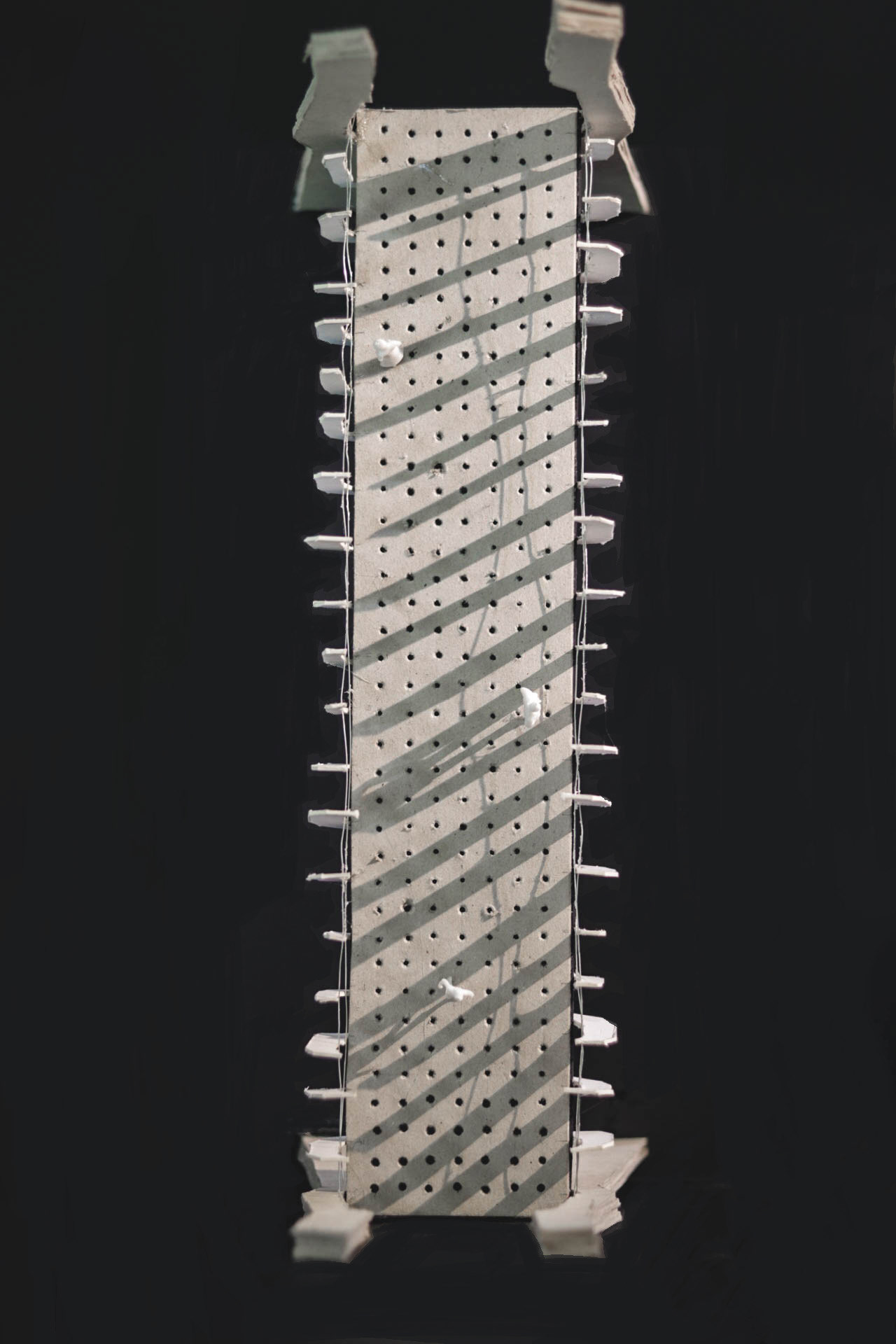 Top view of bridge segment model.