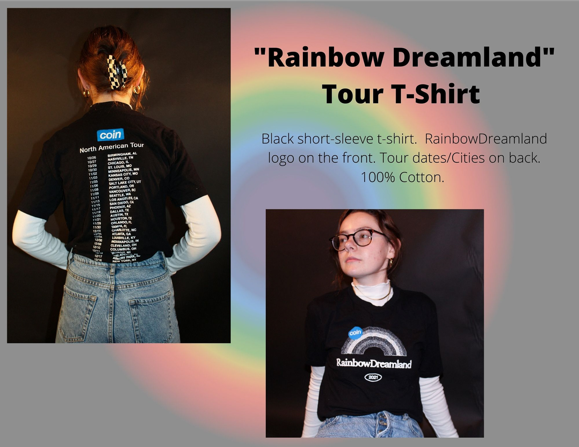 COIN Tour Merchandise Catalog