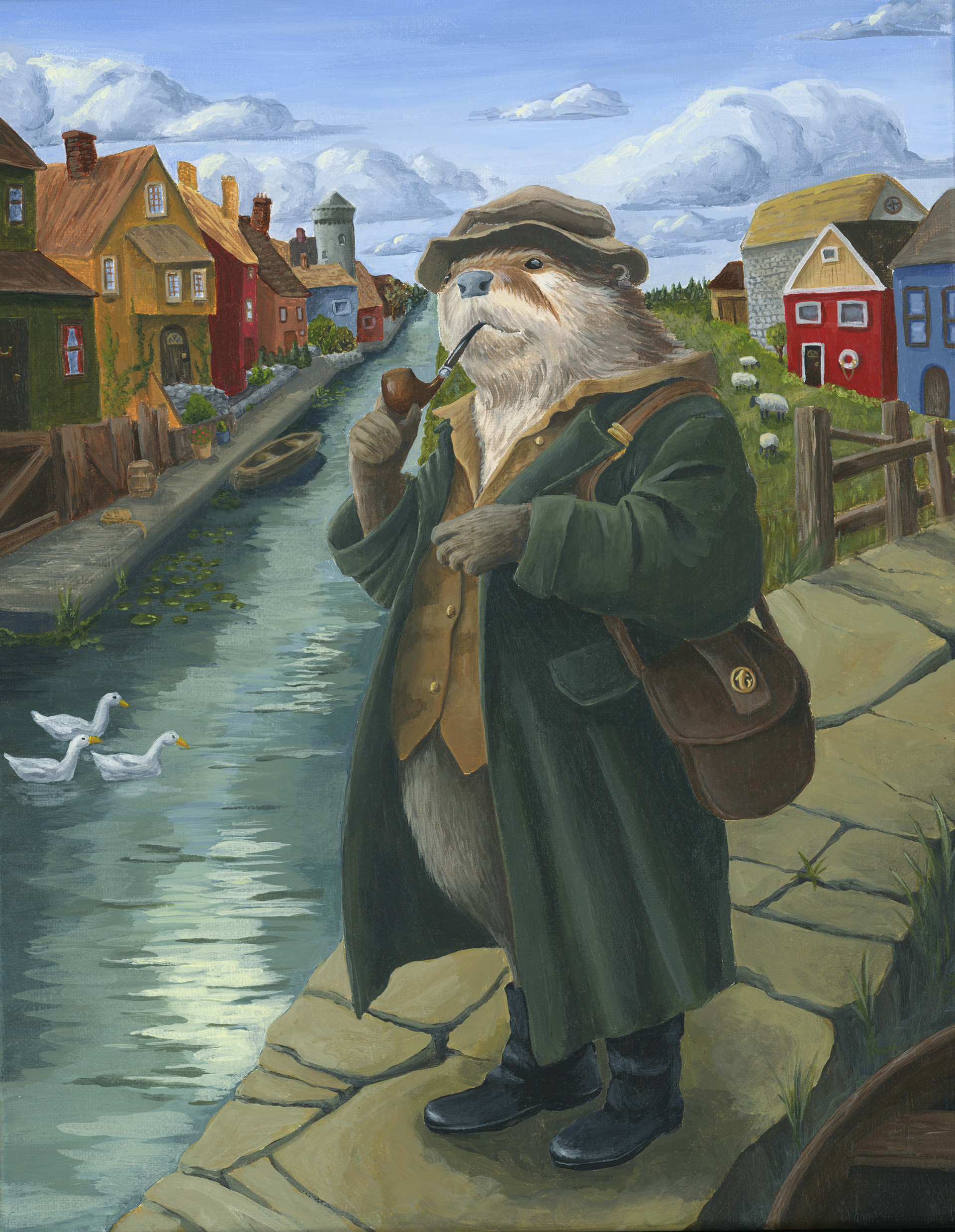 Olaf Frostwhisker, 11 x 14, acrylics on canvas