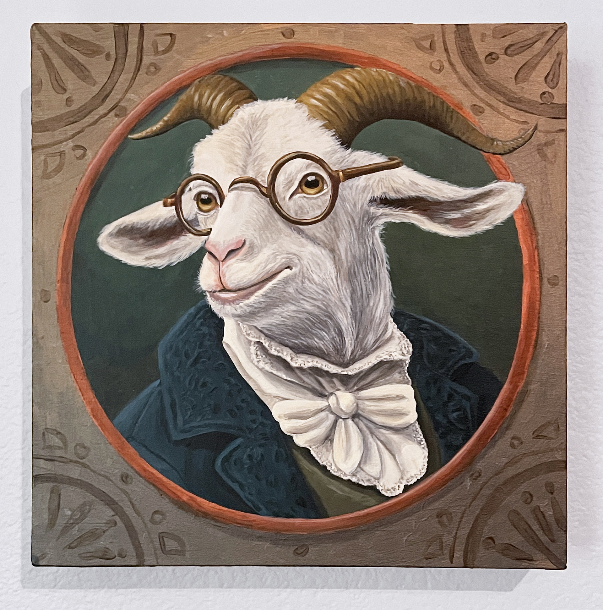 Johann Thistlebrook, 8x8, acrylics on wood panel