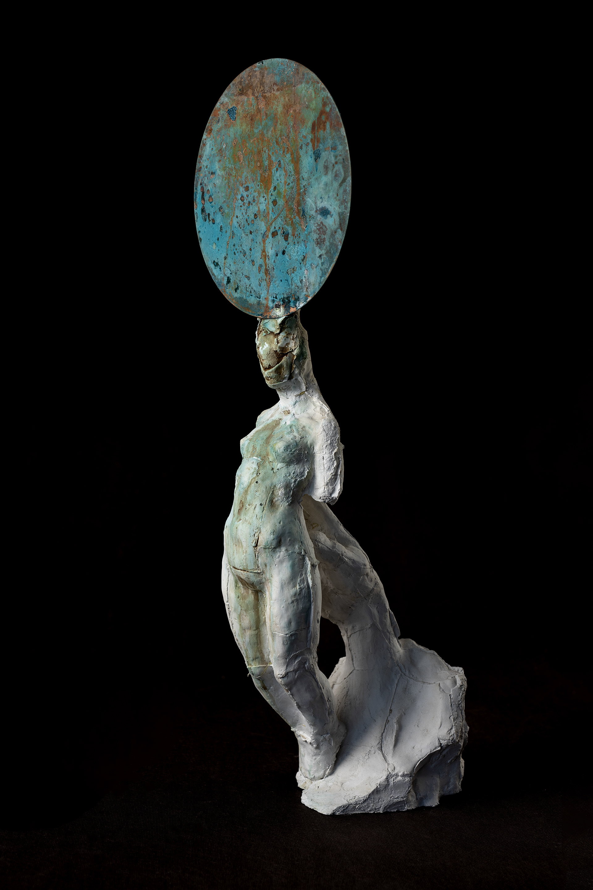 Sunrise (2019), plaster, cooper