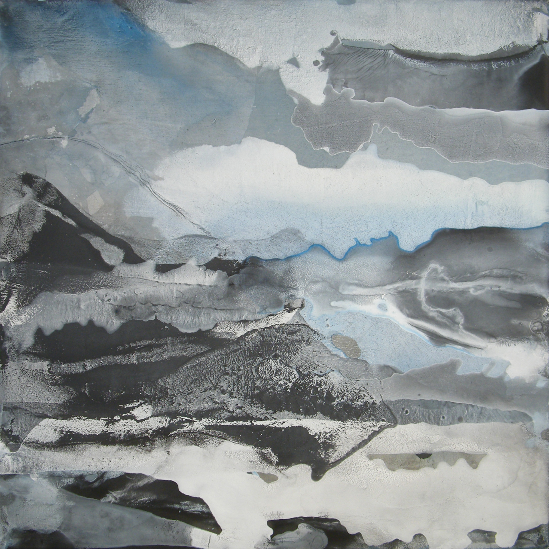 Slide 70 x 70cm, oil & acrylic on canvas