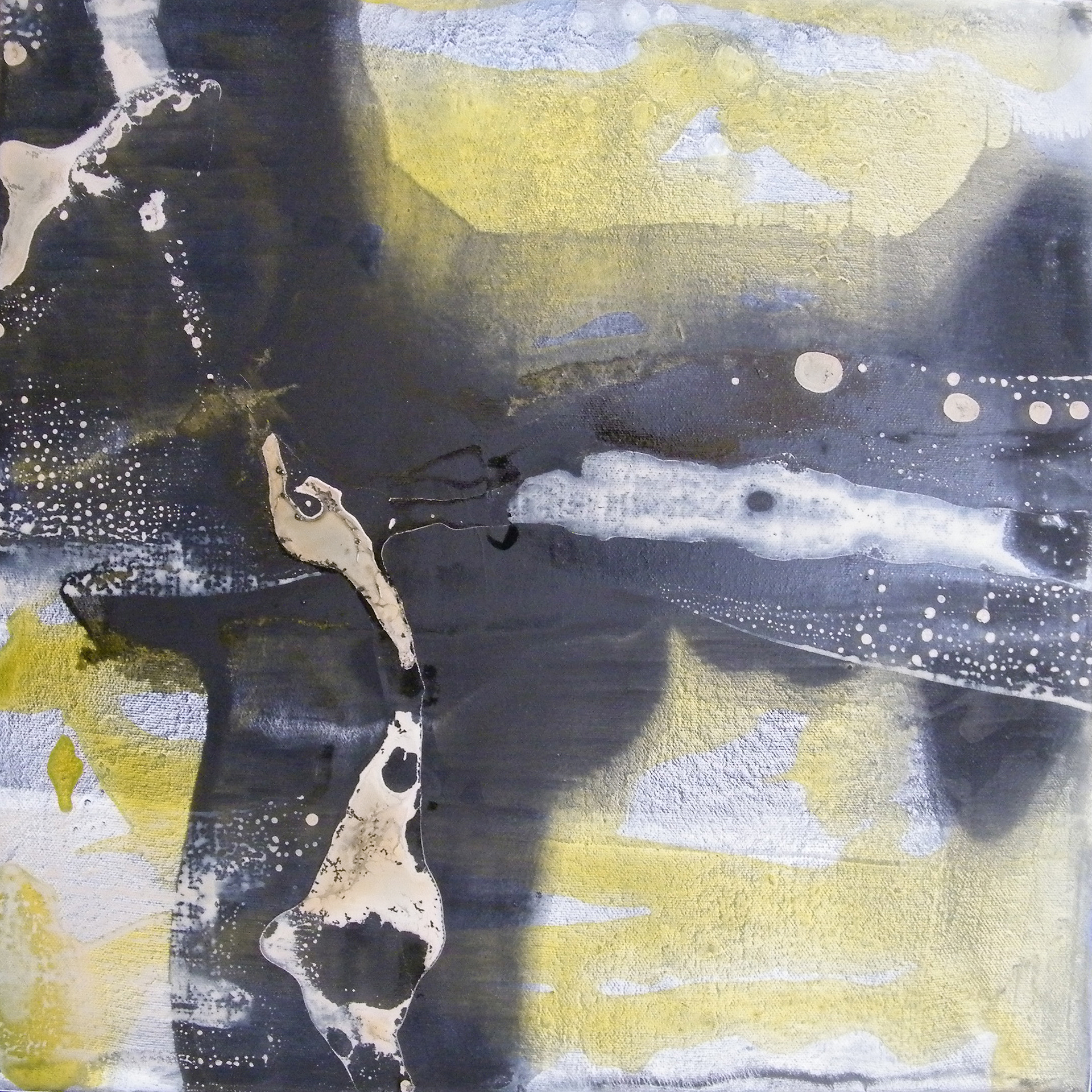 Stone 40 x 40cm oil & acrylic on canvas