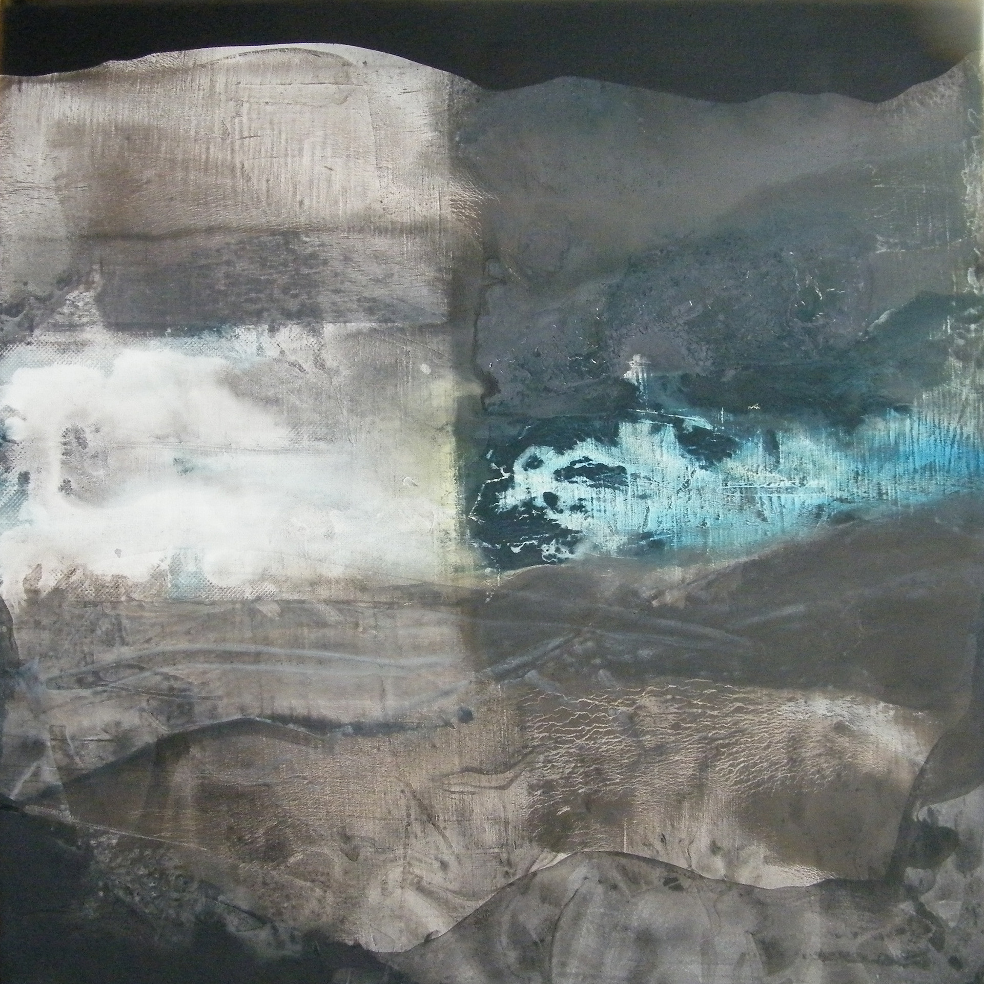 Watermark  80 x 80cm oil & acrylic on canvas