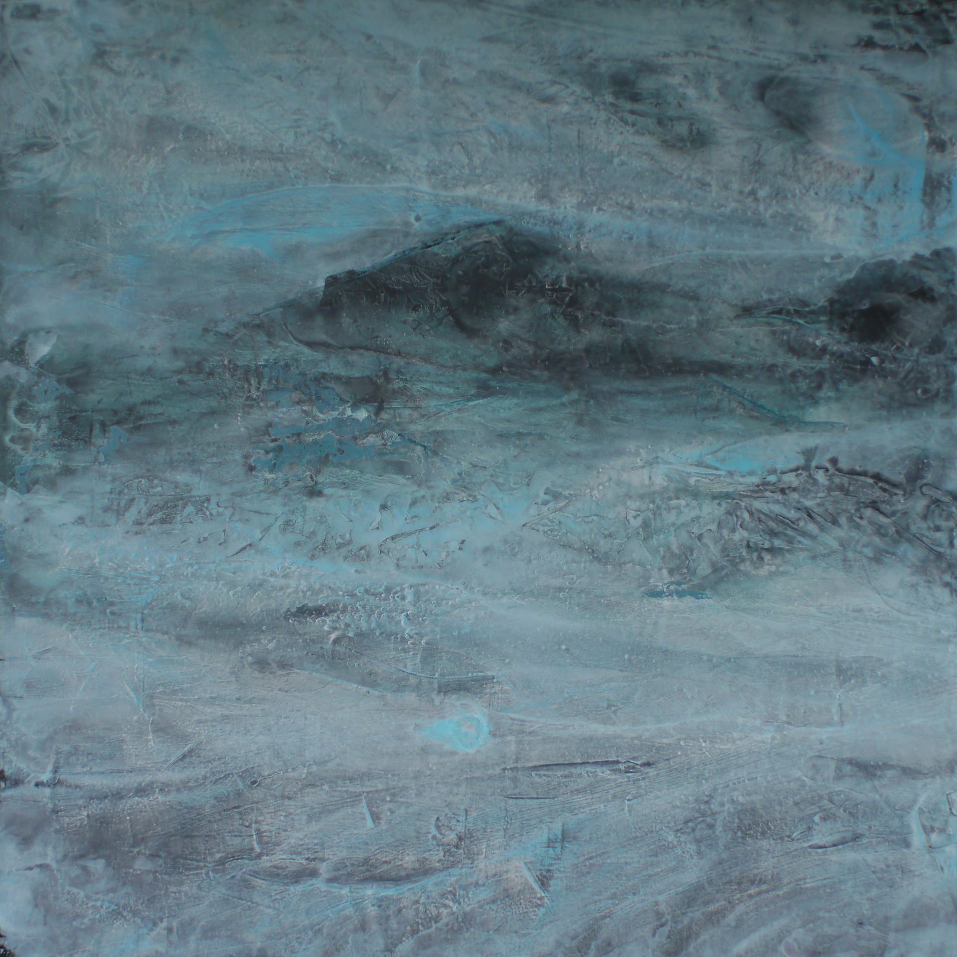 Sky Lakes 2 90 x 90cm, oil & acrylic on canvas