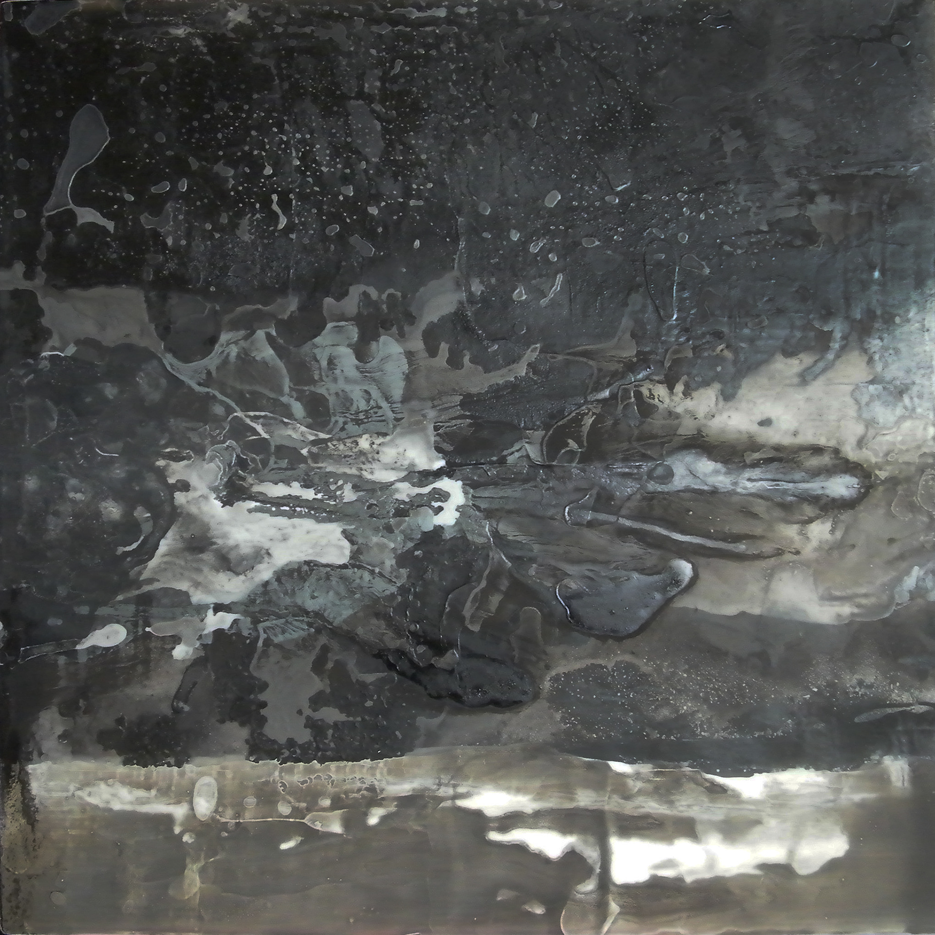 Night Stream 60 x 60cm, oil & acrylic on board