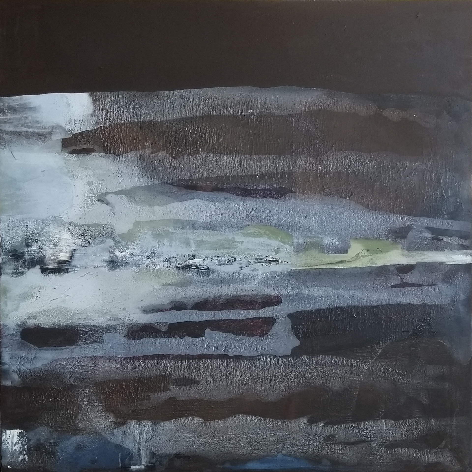 Vale 70 x 70cm, oil & acrylic on canvas