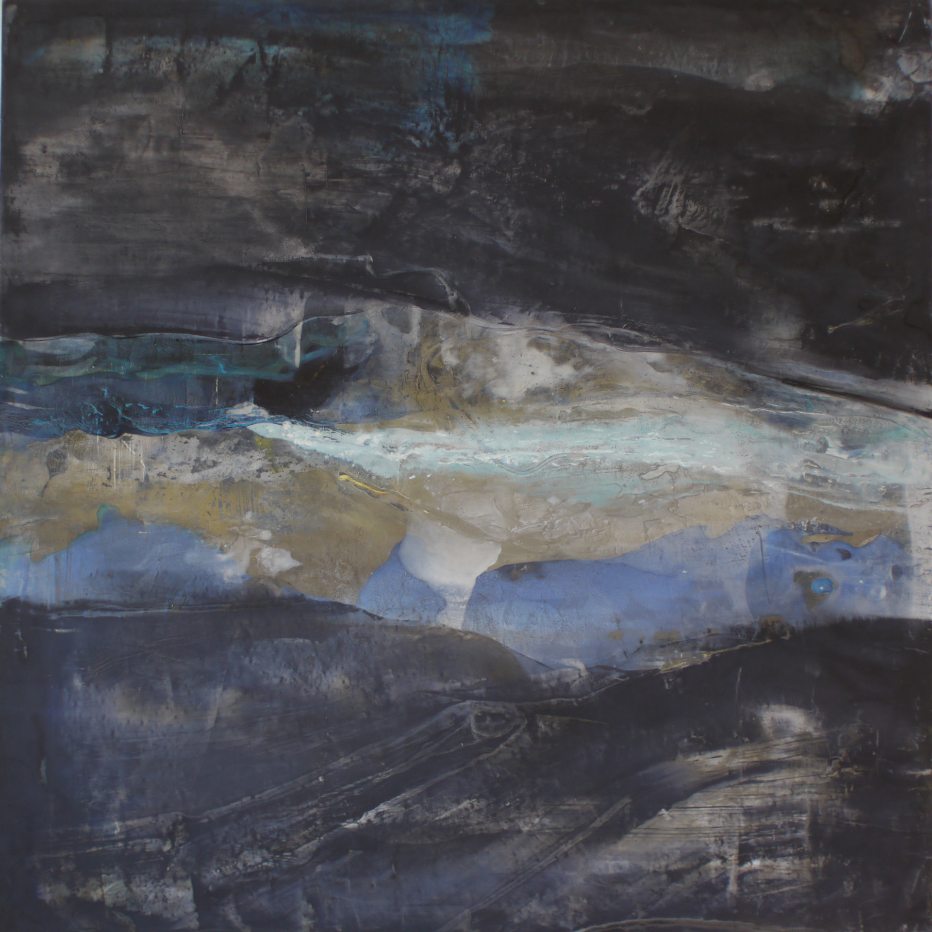 Cordillera 90 x 90cm, oil & acrylic on board