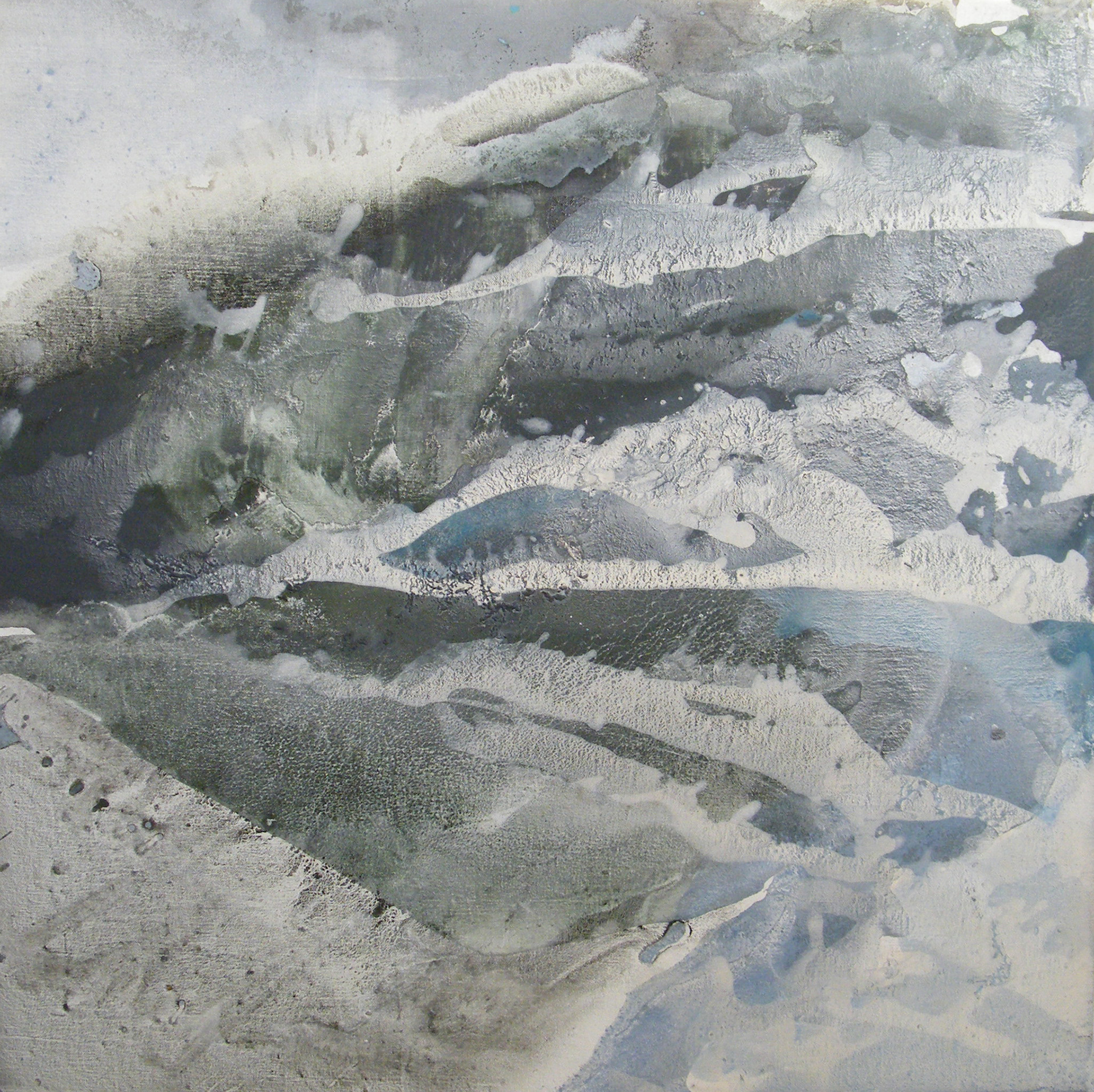 Still Move Edge 70 x 70cm oil & acrylic on canvas