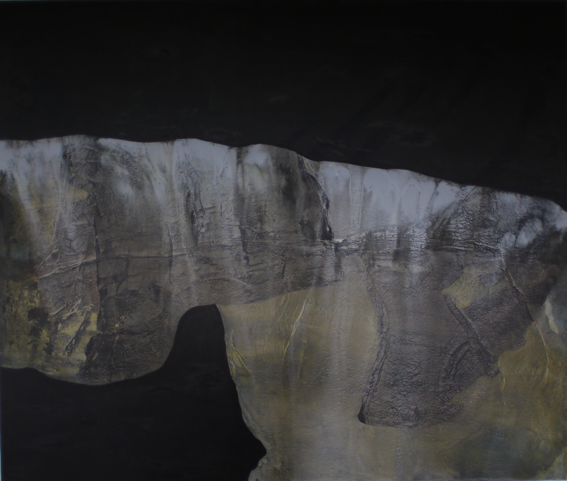 Hide Hill 135 x160cm, oil & acrylic on canvas