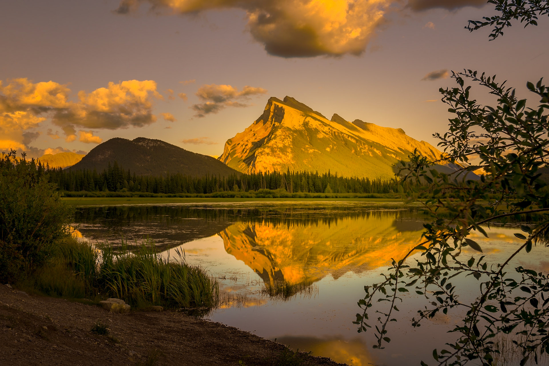 Camera : Nikon D810, Lens : Nikkor 18-35 mm @ 35 mm, Exposure : 1/13 sec at f/16, ISO 64, Location : Banff National Park, Alberta, Capture Date : Aug 22, 2019.