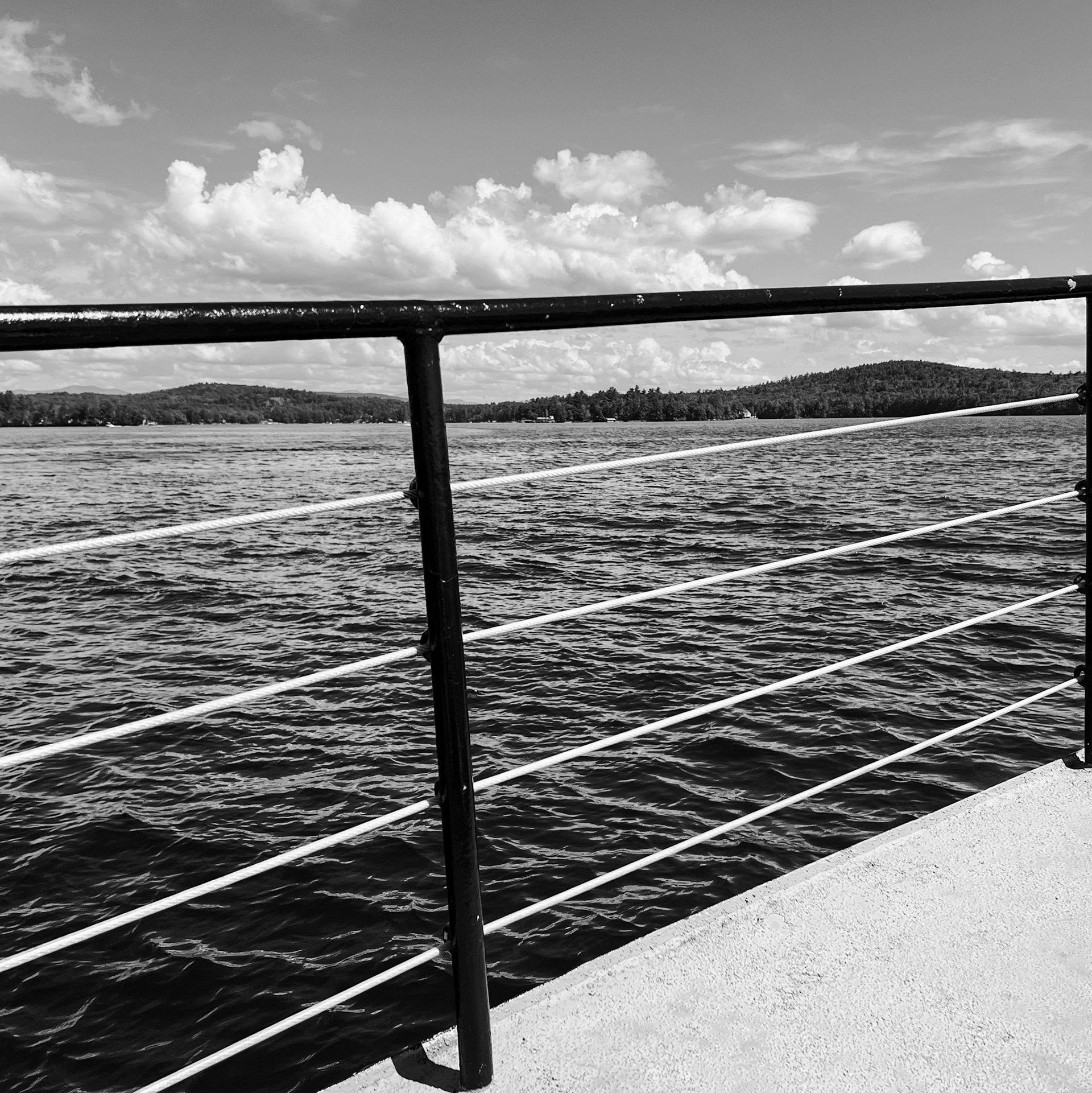 Out on Lake Winnipesaukee on the Sophie C cruise boat