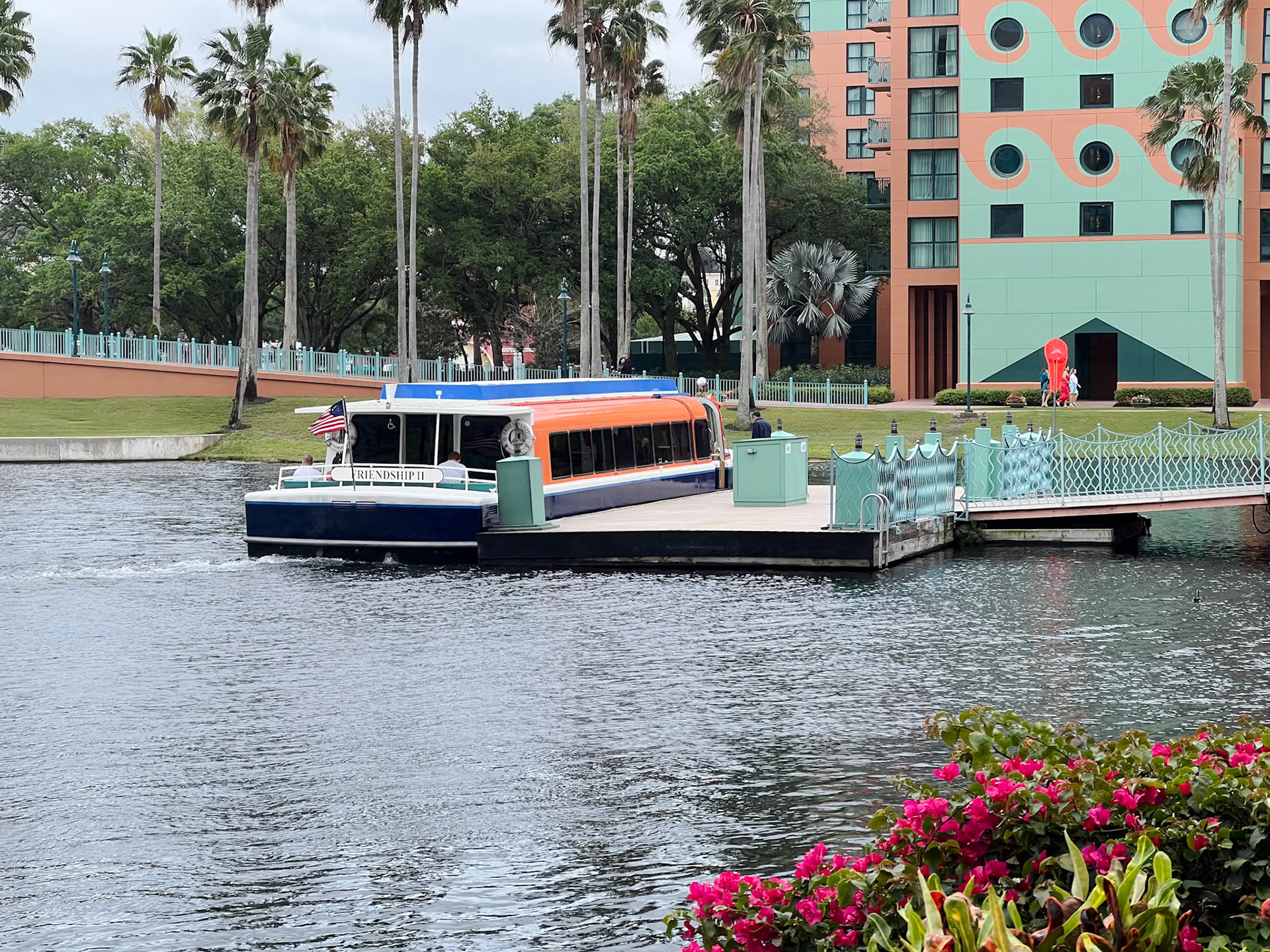 Water taxi at Dolphin Hotel