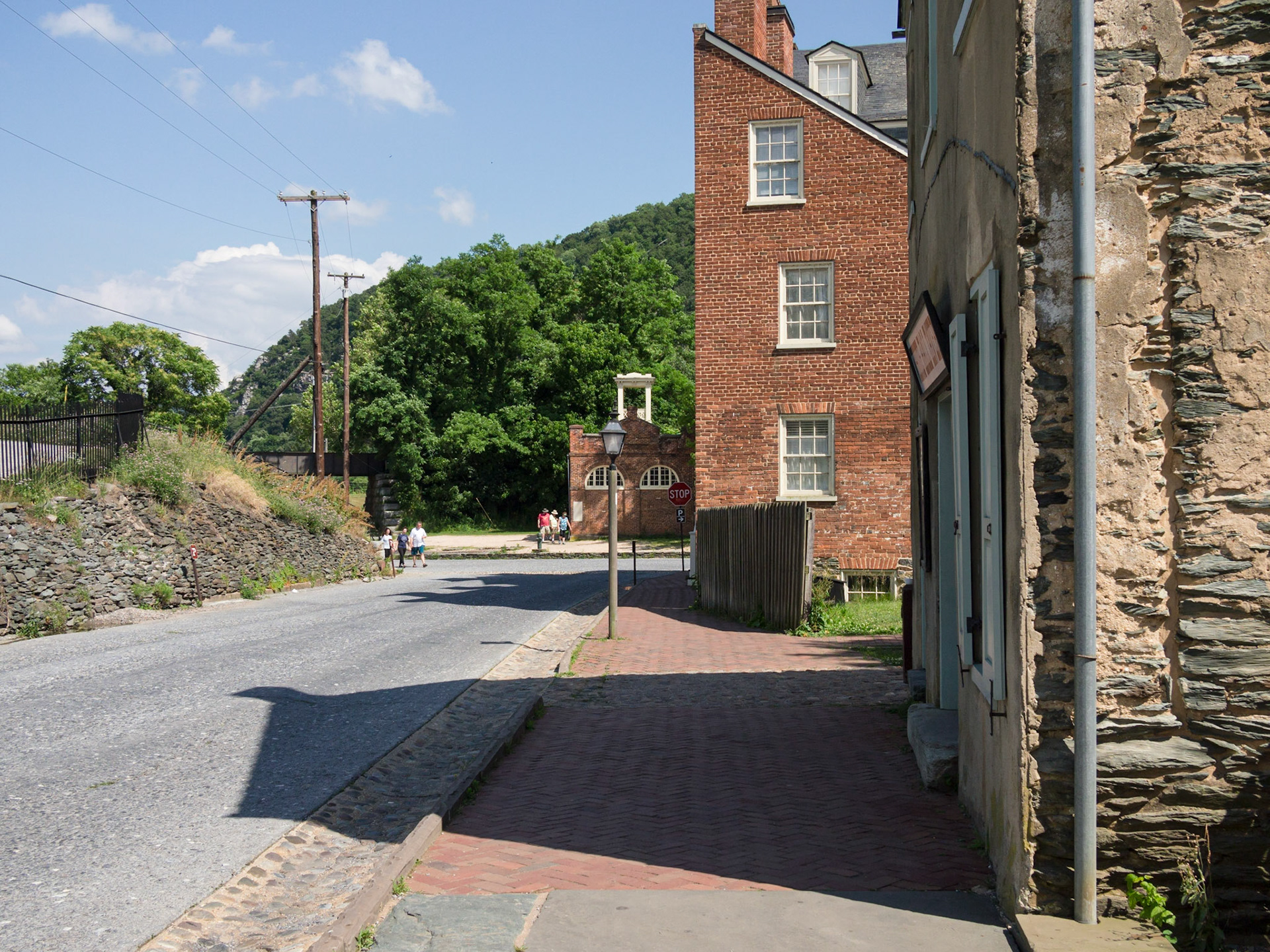 Looking toward the point and Brown’s engine house