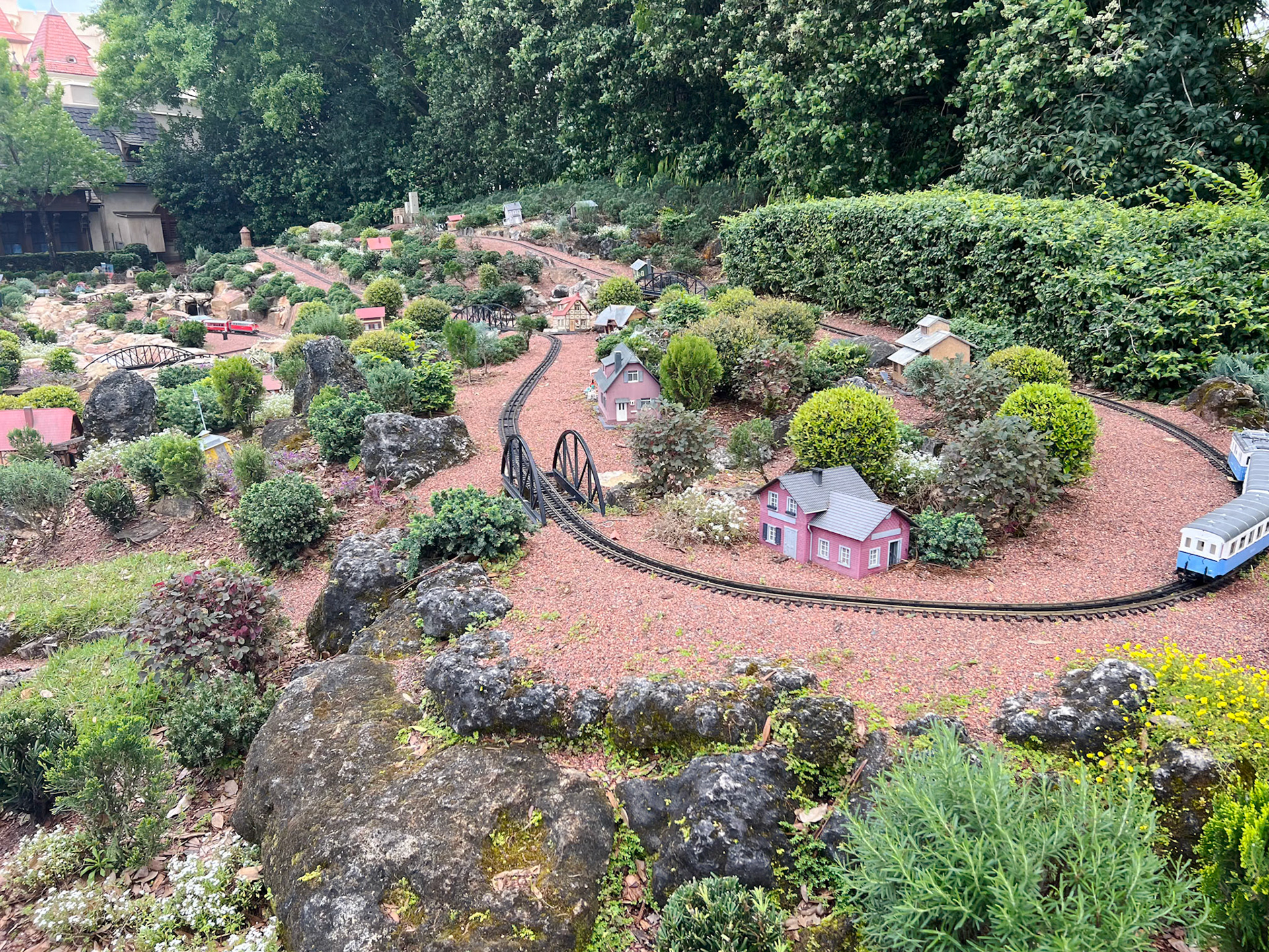 Model train in Germany section