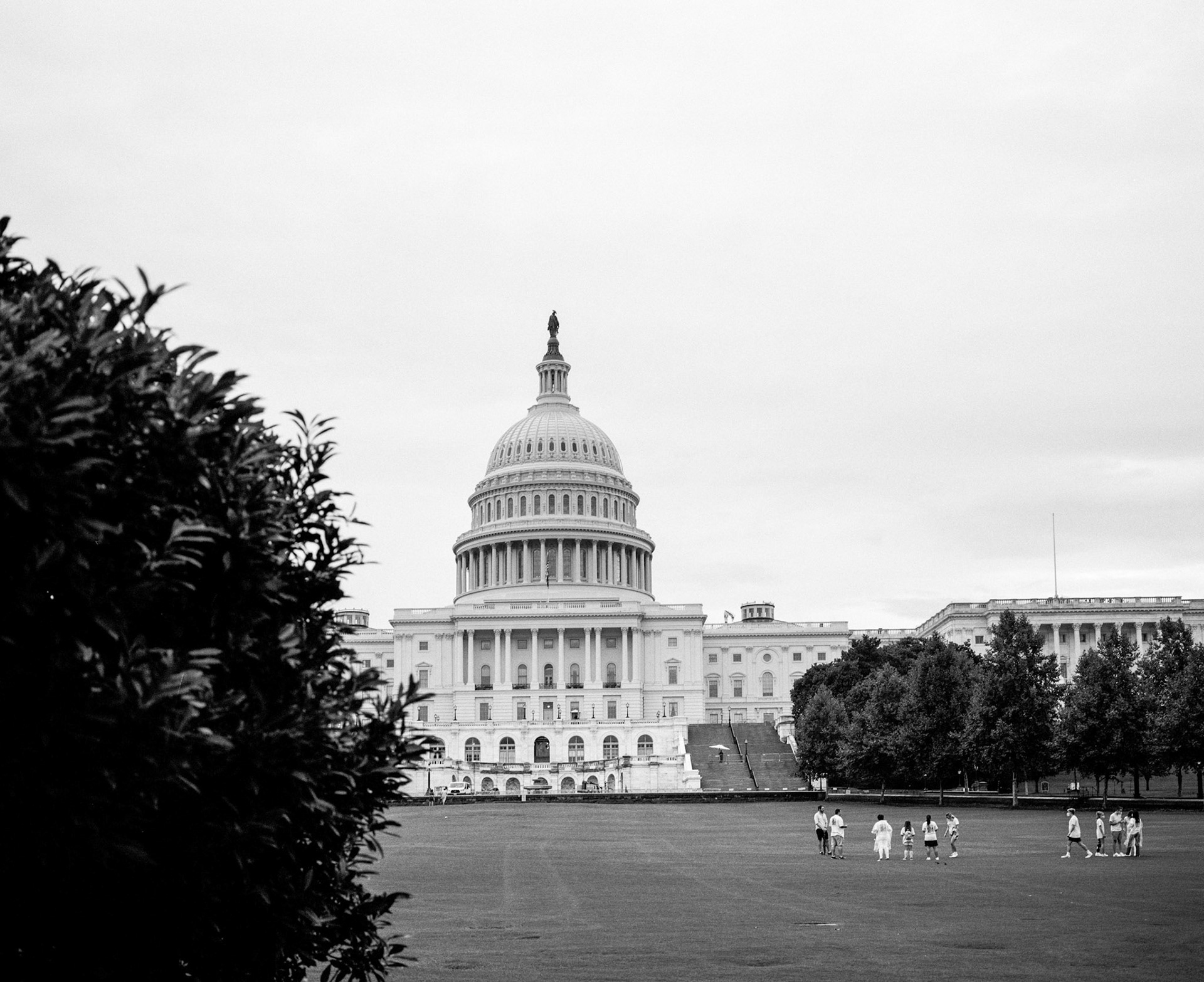 Capitol in the rain