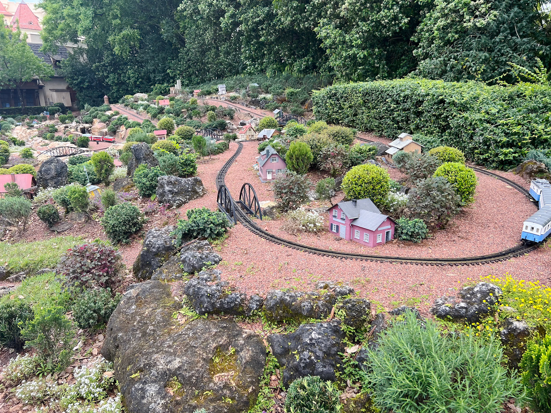 Model train in Germany section