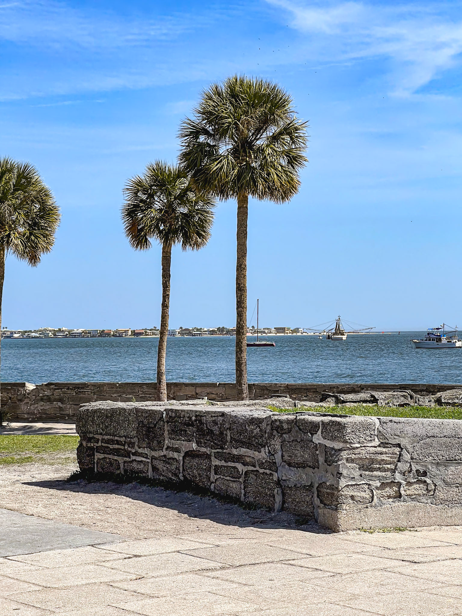 Looking across the bay from the Castillo de San Marcos, St Augustine
