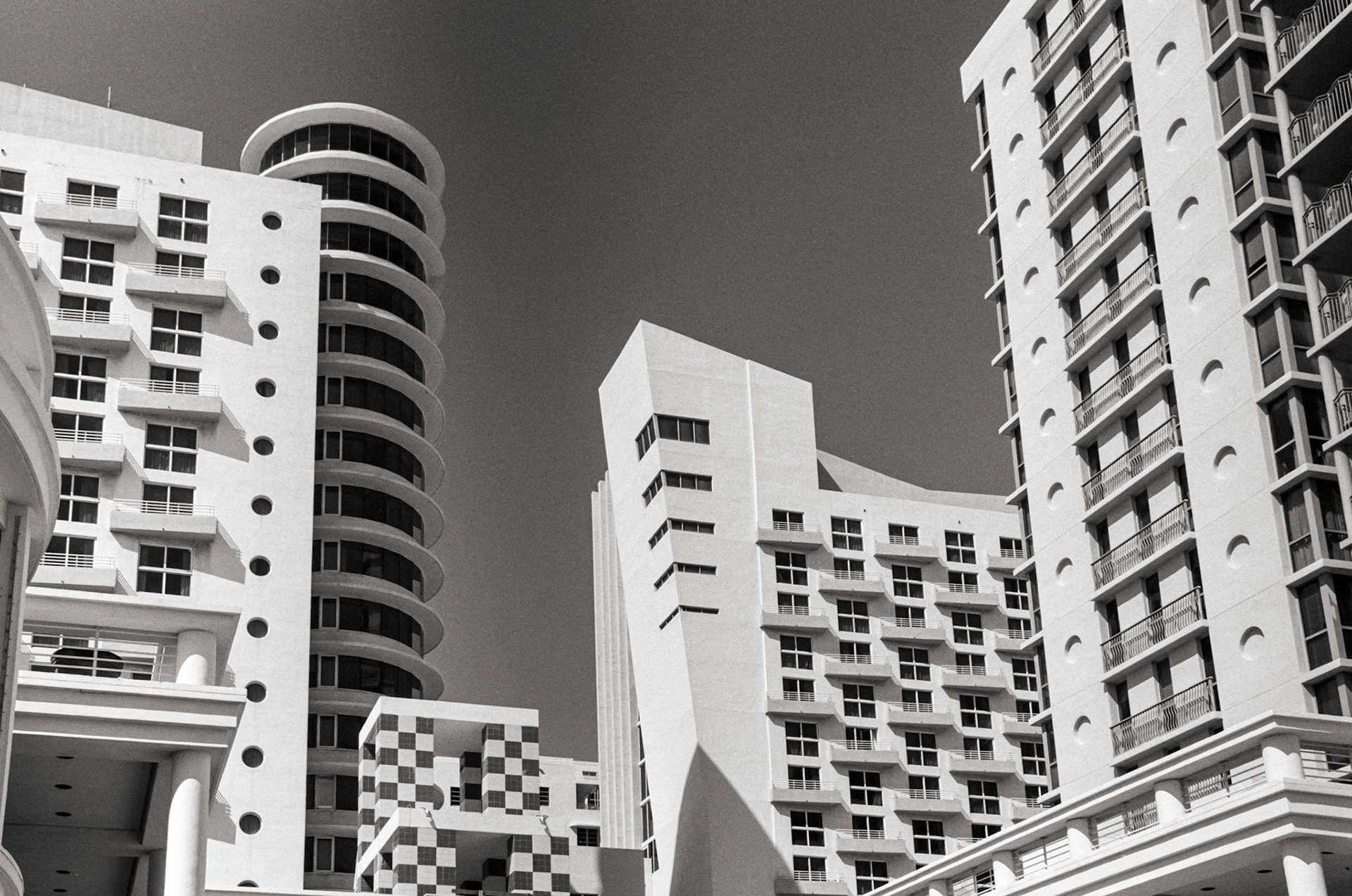 Some of the hotels in South Beach--some historic, others more recent