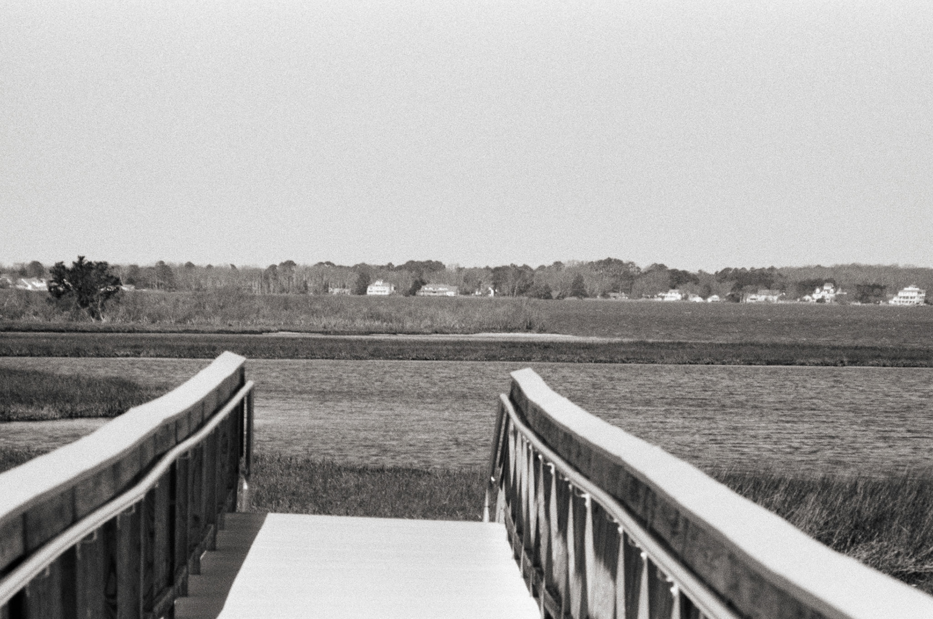 Old unused ferry dock on Assateague, looking toward mainland
