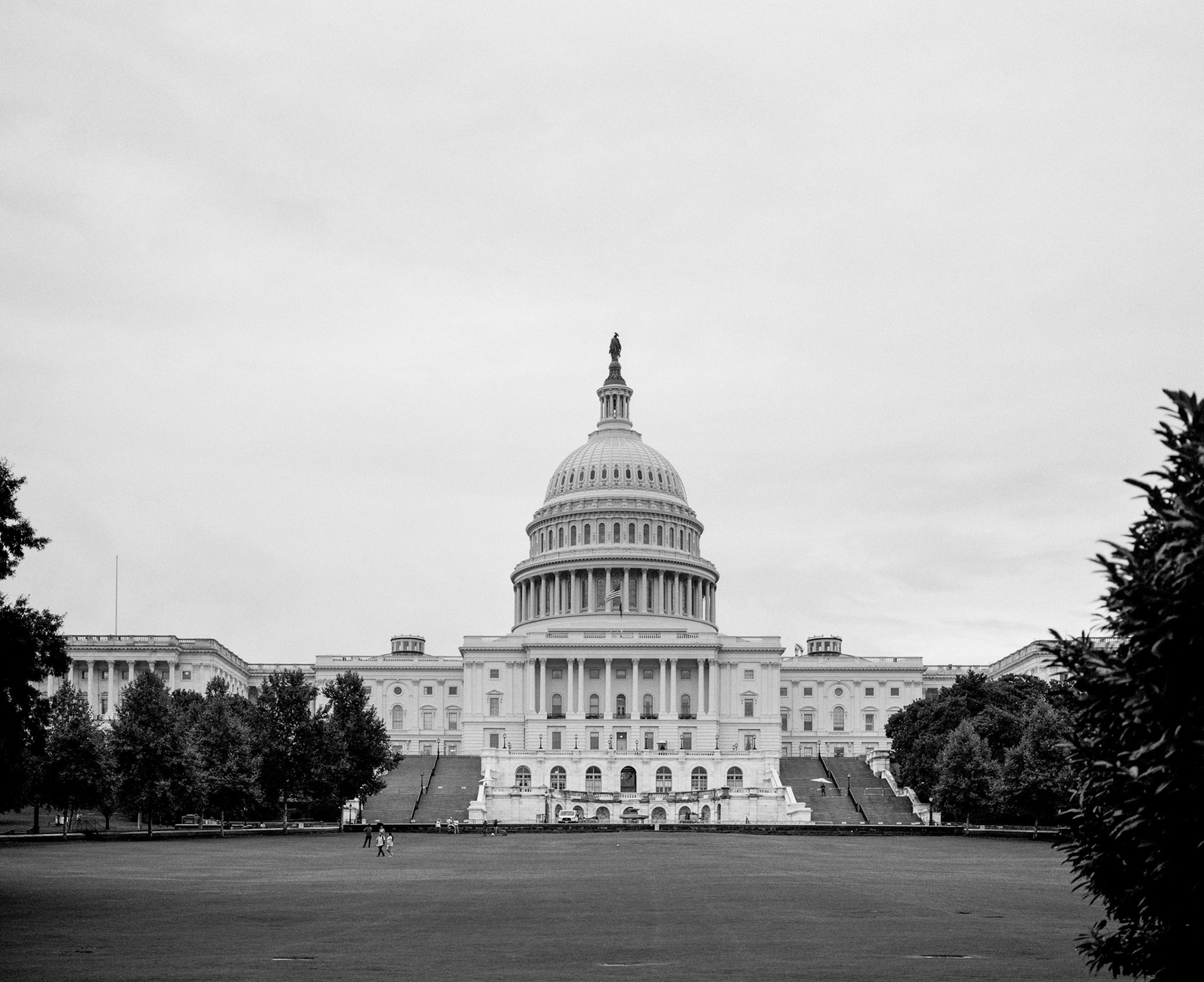 Capitol in the rain