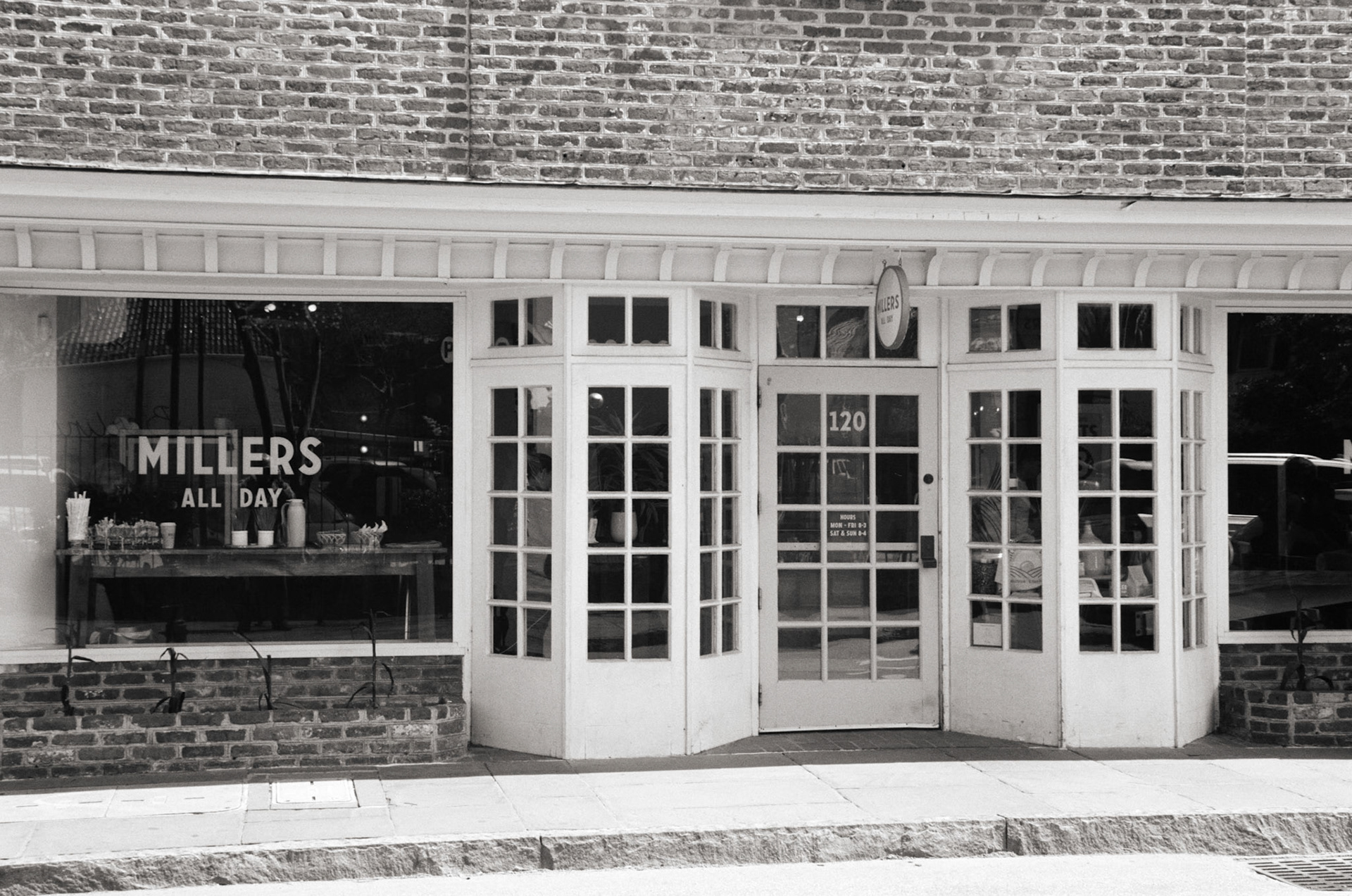 Miller's All-Day Restaurant. Not all day, though, as it closes at three.